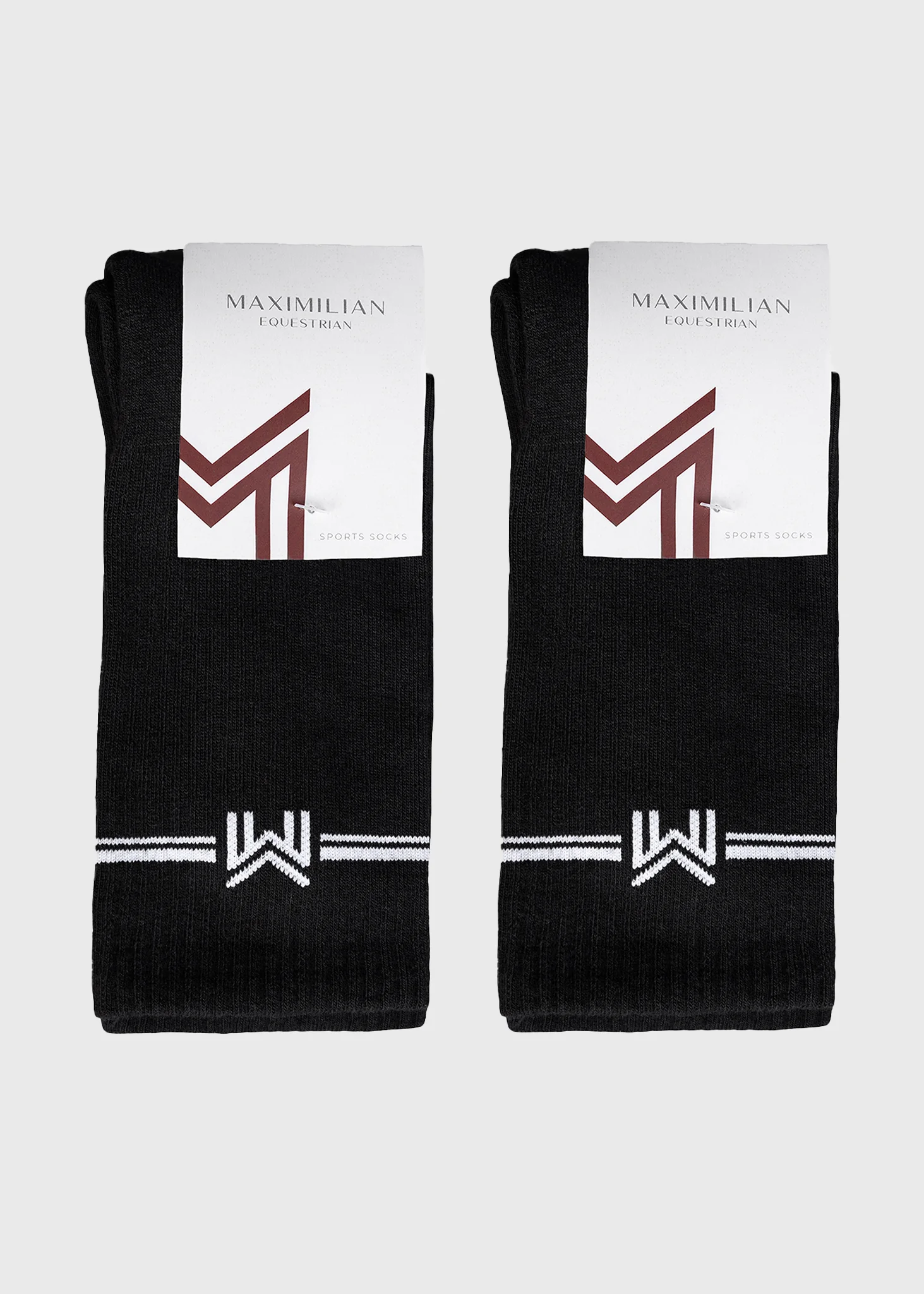2-Pack Rise Sports Socks (Black) - Image 4