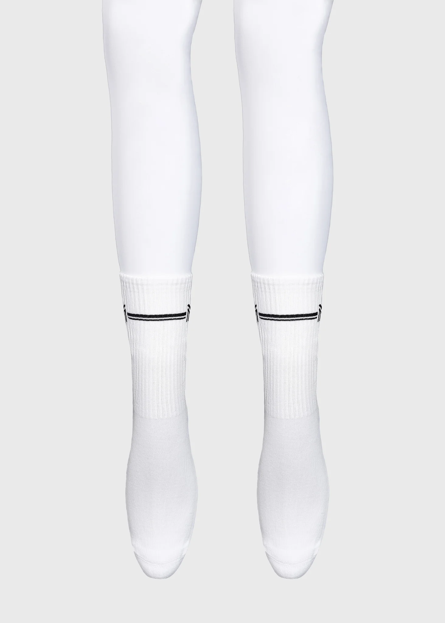 2-Pack Rise Sports Socks (White) - Image 3