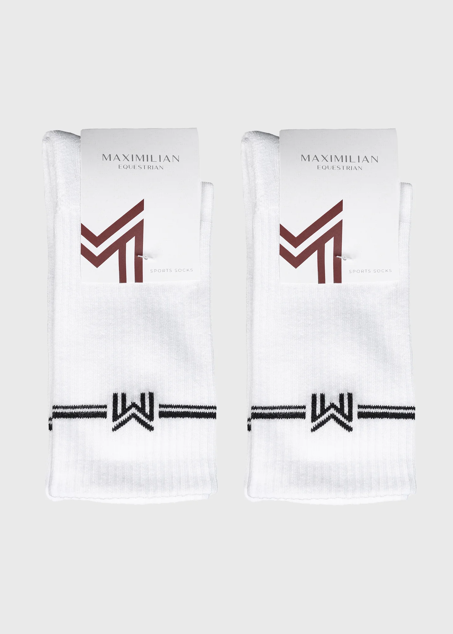 2-Pack Rise Sports Socks (White) - Image 4