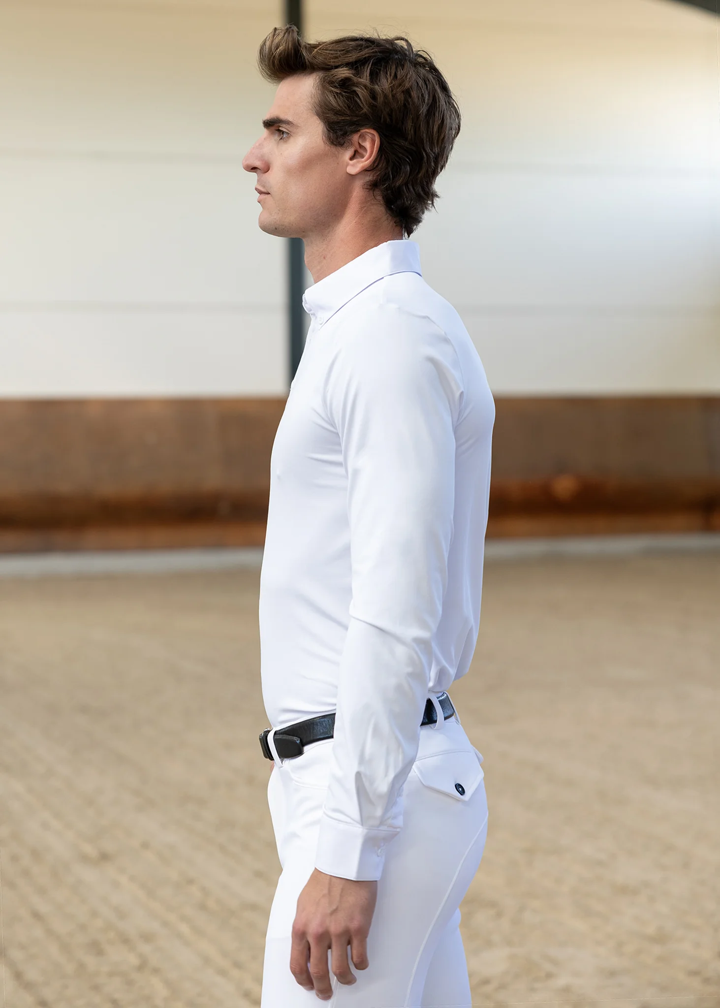 Active Long Sleeve Competition Shirt (White) - Image 4