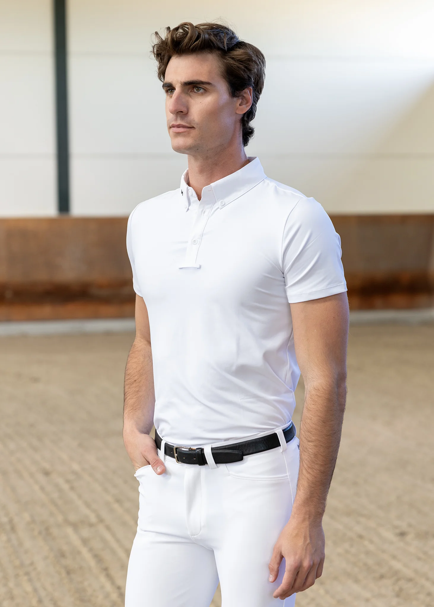Active Short Sleeve Competition Shirt (White) - Image 4