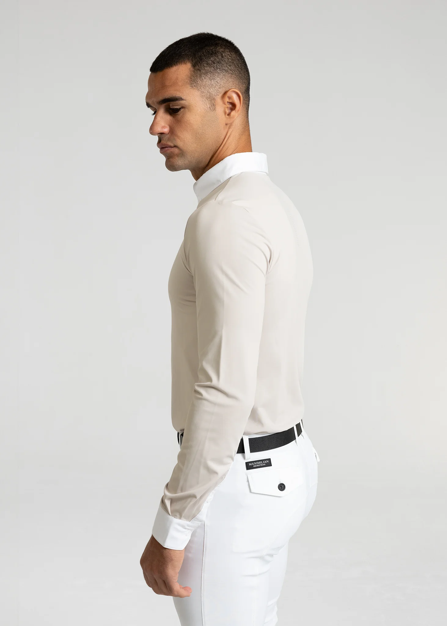 Active Long Sleeve Competition Shirt (Beige) - Image 3