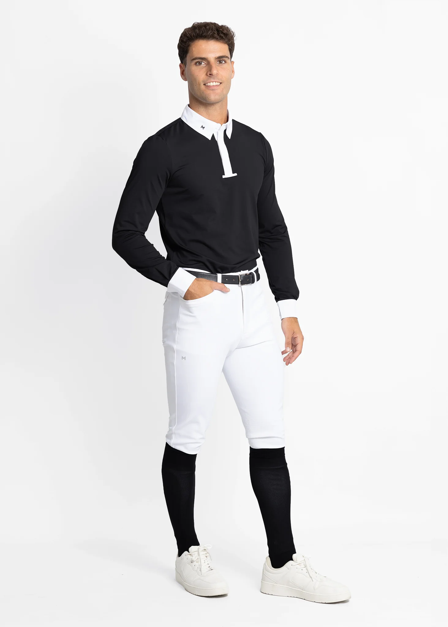 Active Long Sleeve Competition Shirt (Black) - Image 5