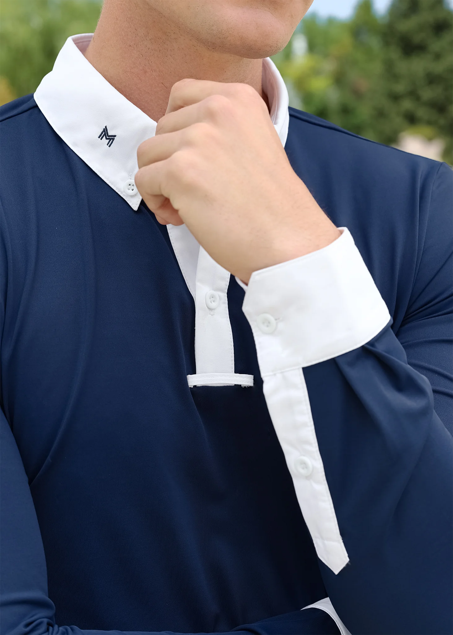 Active Long Sleeve Competition Shirt (Navy) - Image 7