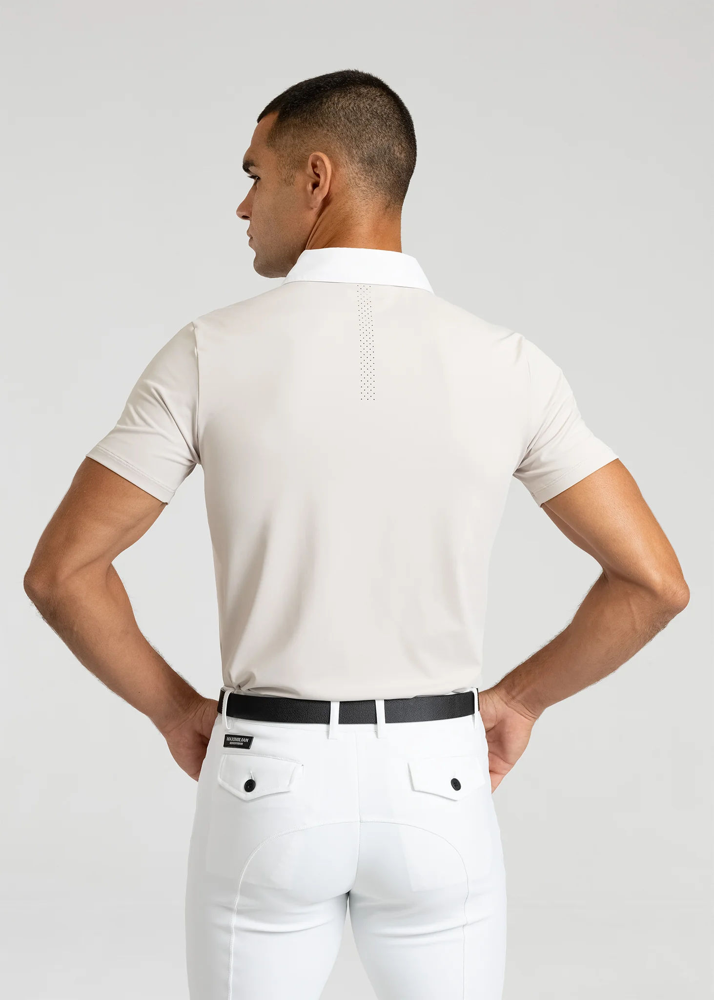Active Short Sleeve Competition Shirt (Beige) - Image 4