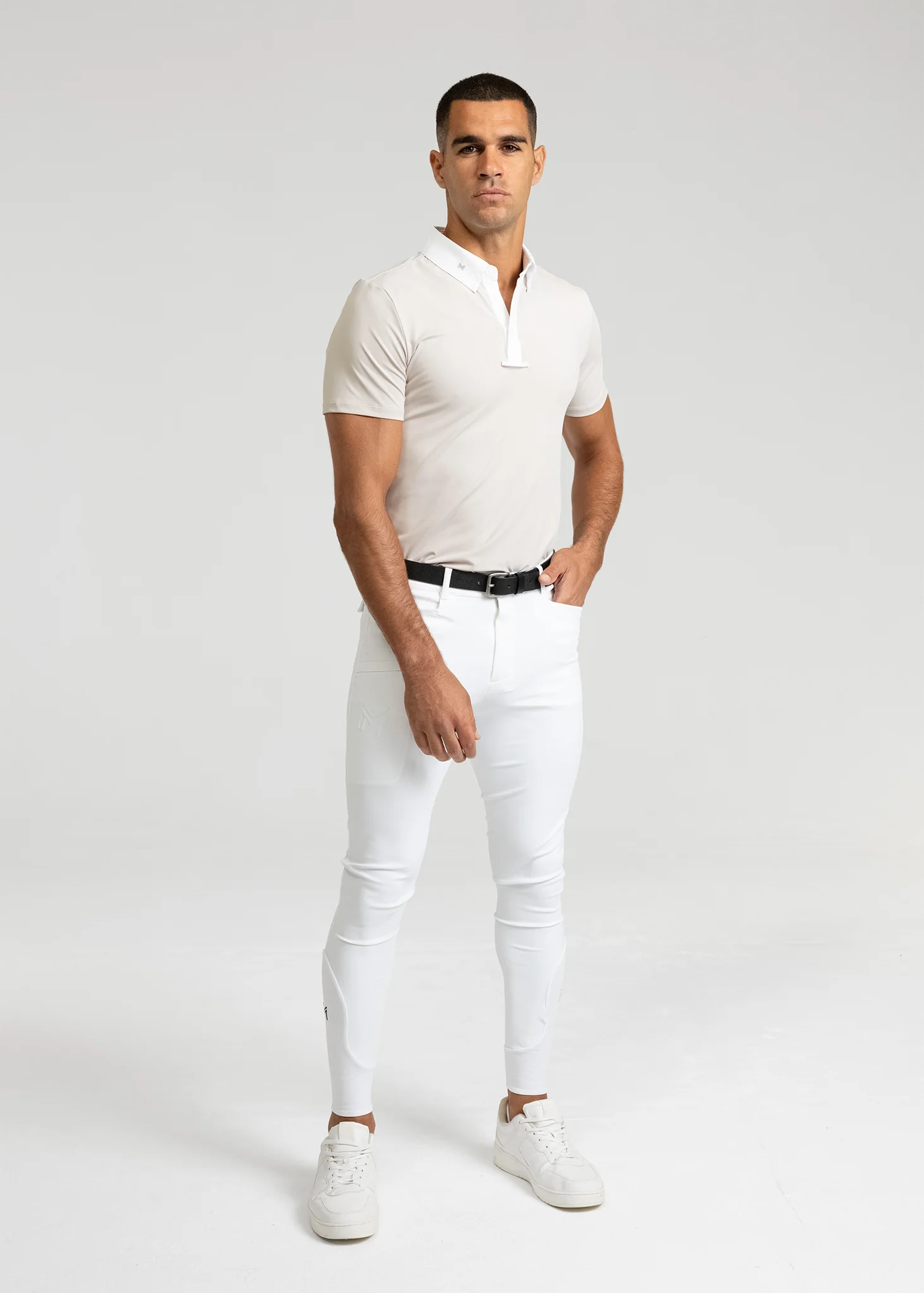 Active Short Sleeve Competition Shirt (Beige) - Image 7