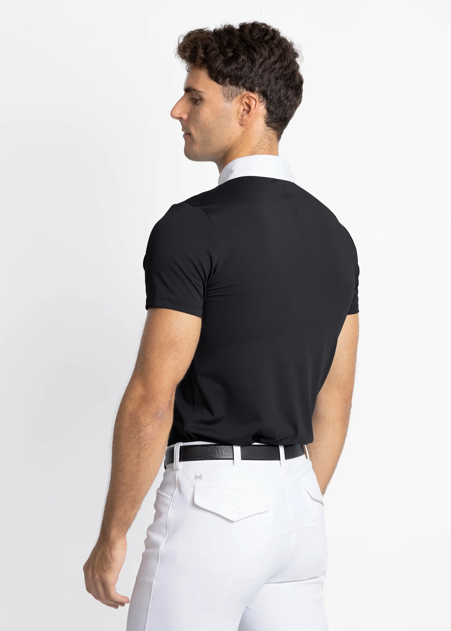 Active Short Sleeve Competition Shirt (Black) - Image 4