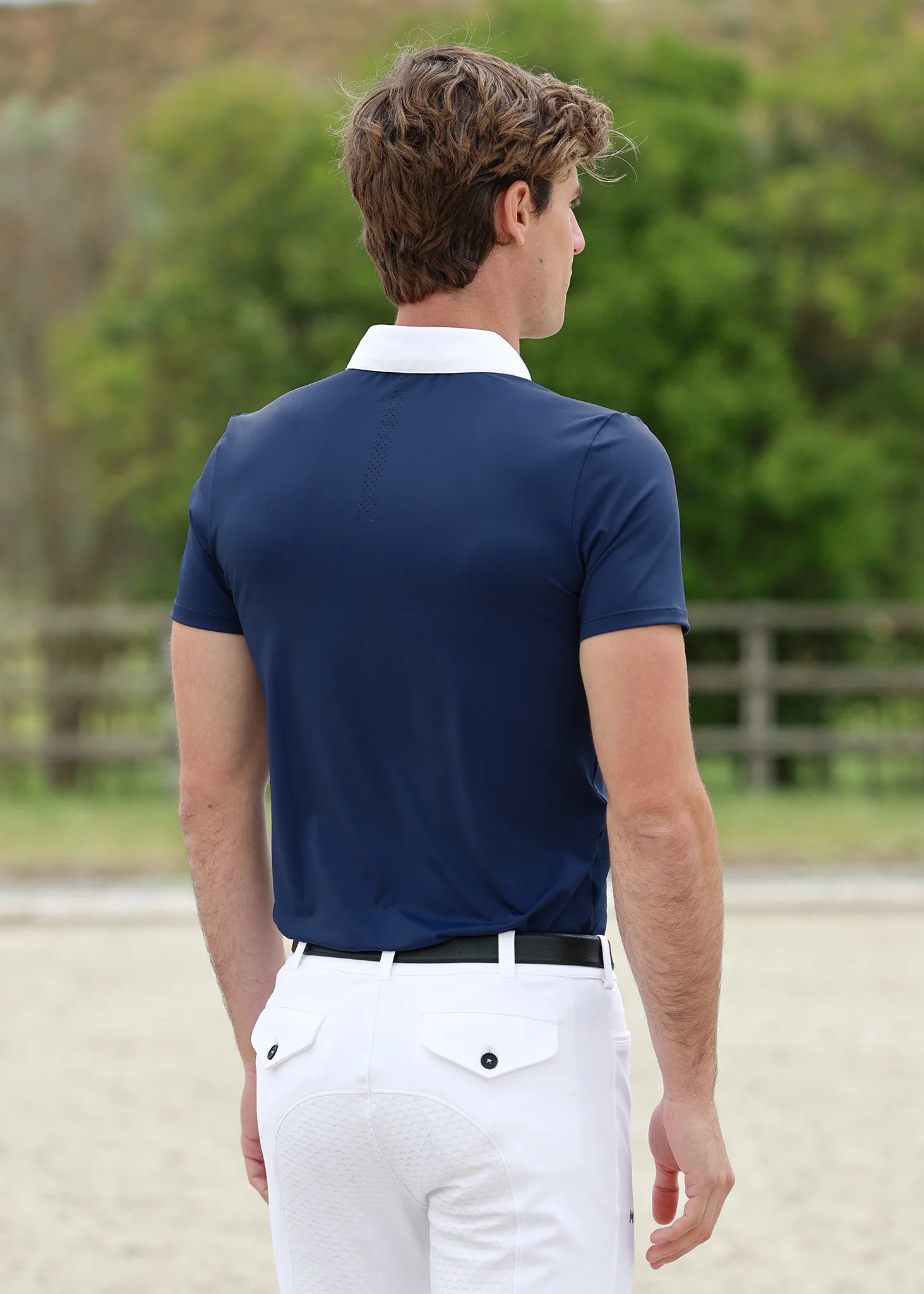 Active Short Sleeve Competition Shirt (Navy) - Image 4