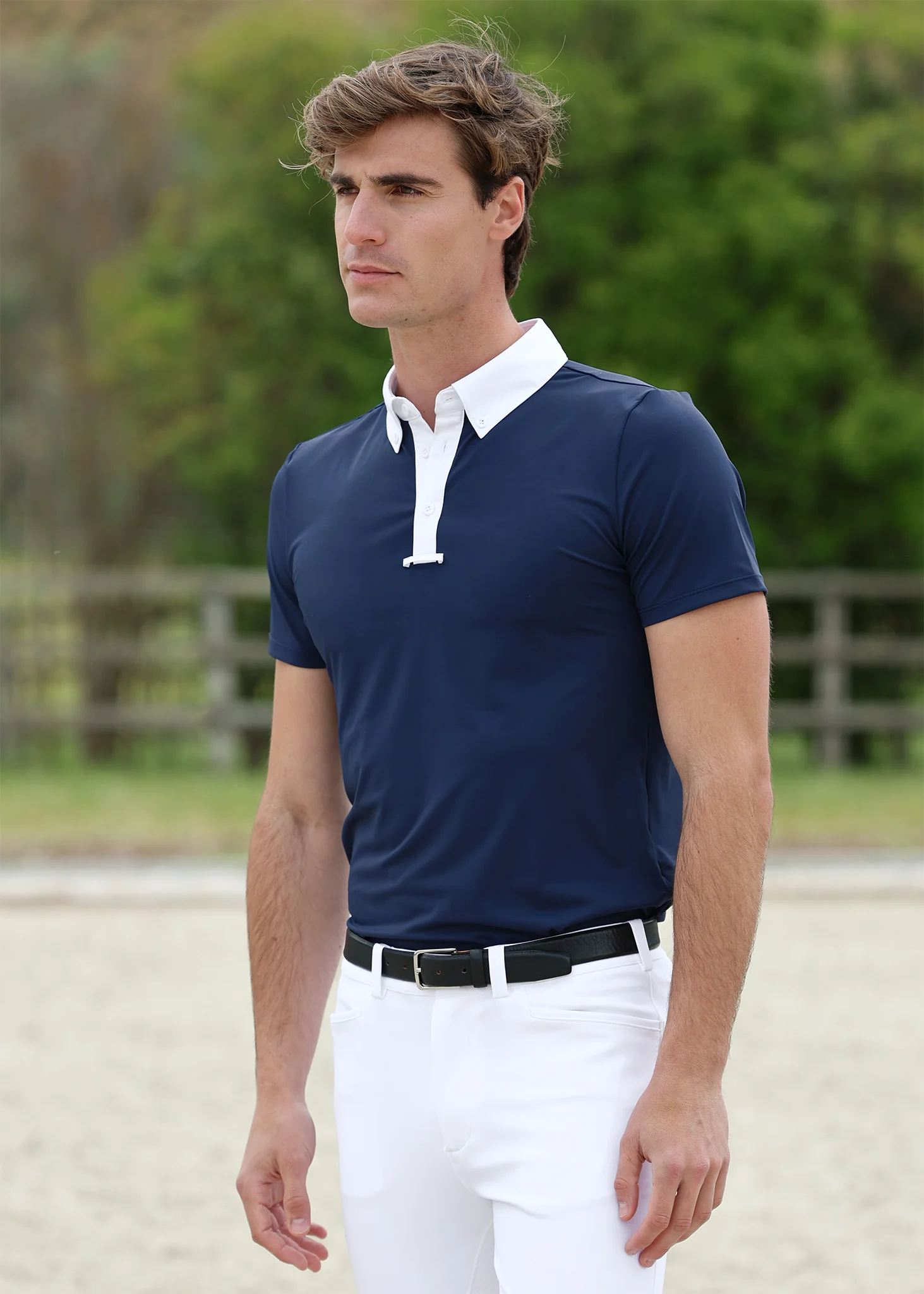 Active Short Sleeve Competition Shirt (Navy) - Image 5