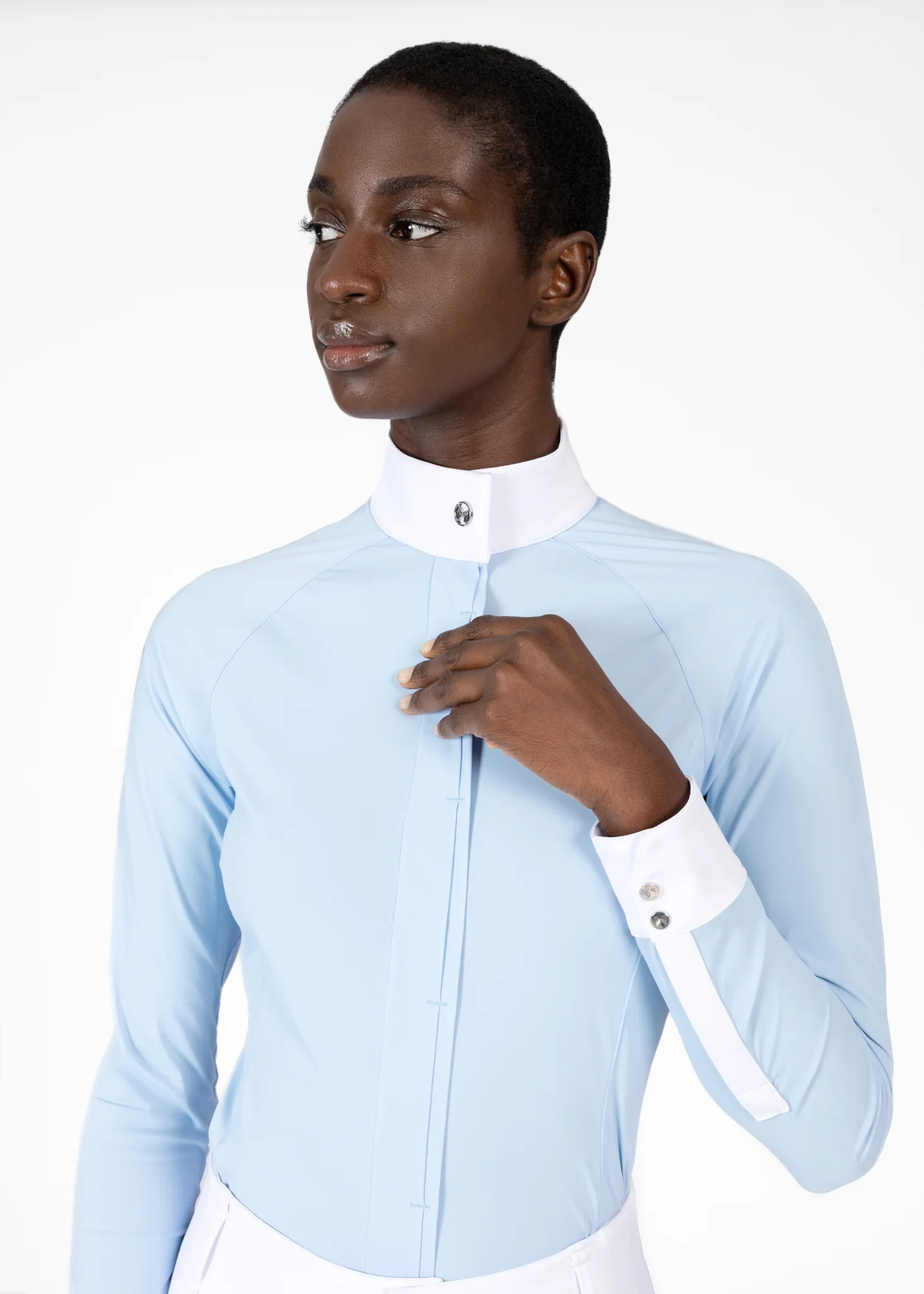 Aira Long Sleeve Show Shirt (Aqua) - Image 5