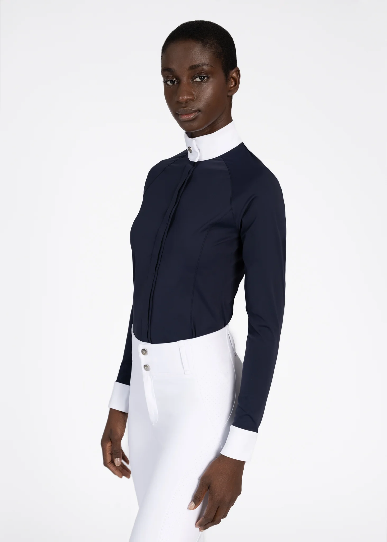 Aira Long Sleeve Show Shirt (Navy) - Image 3
