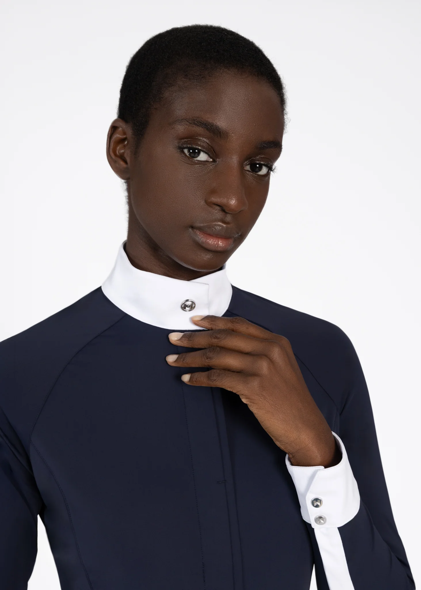 Aira Long Sleeve Show Shirt (Navy) - Image 6