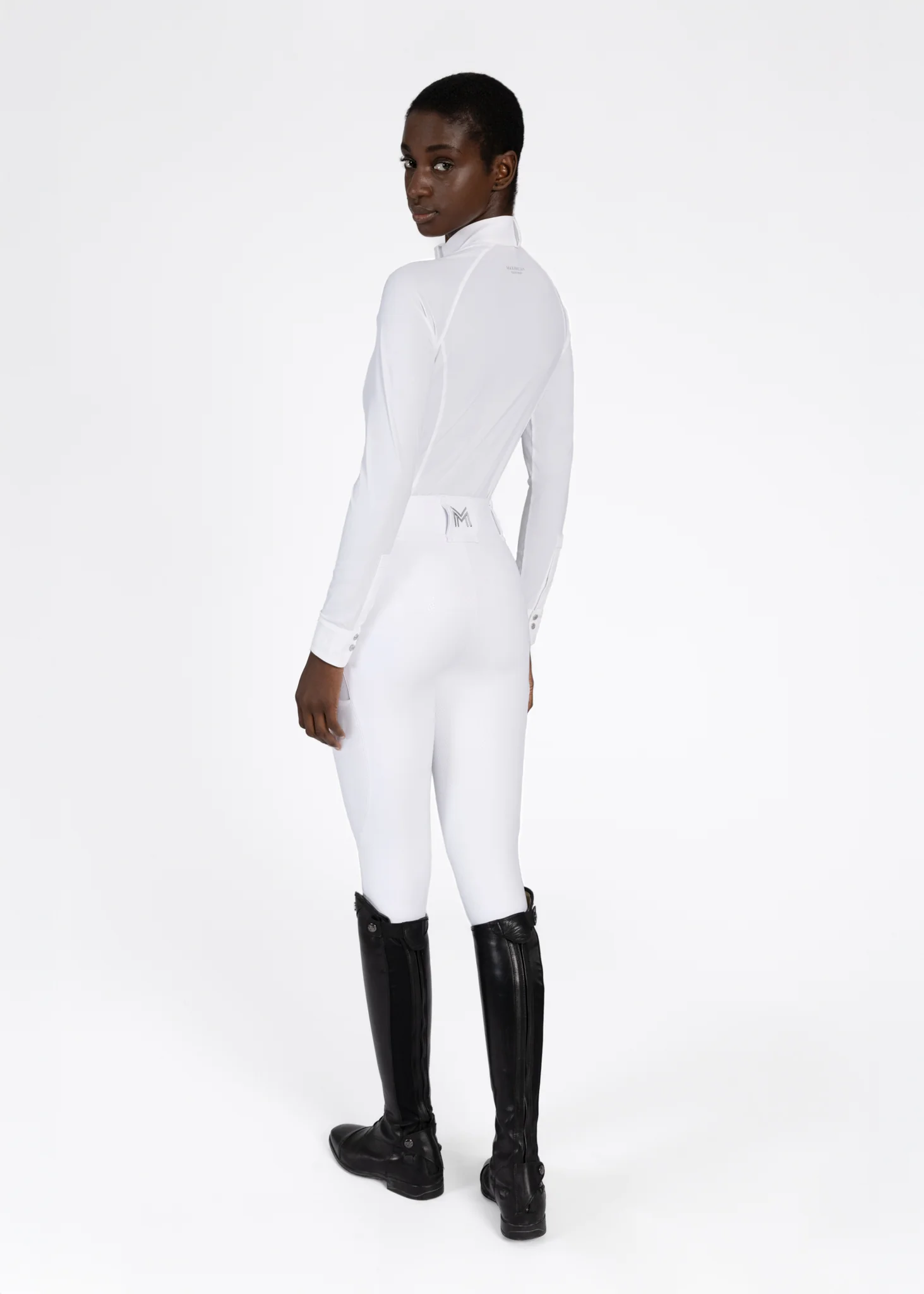Aira Long Sleeve Show Shirt (White) - Image 8