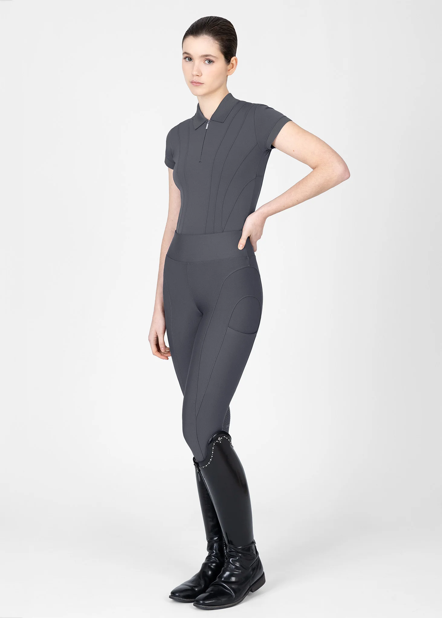 Arc Short Sleeve Polo Shirt (Graphite) - Image 9