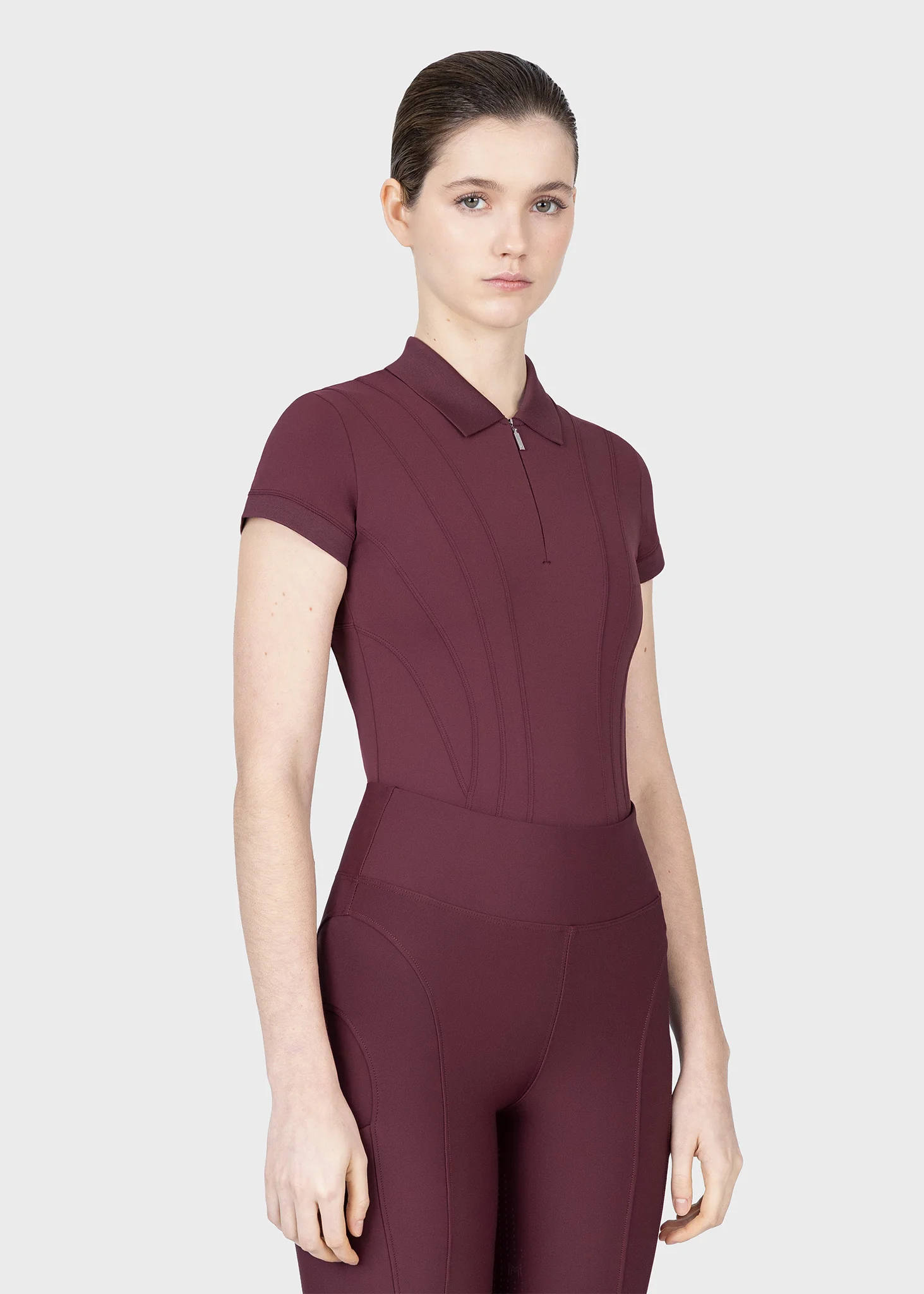 Arc Short Sleeve Polo Shirt (Rosewood)
