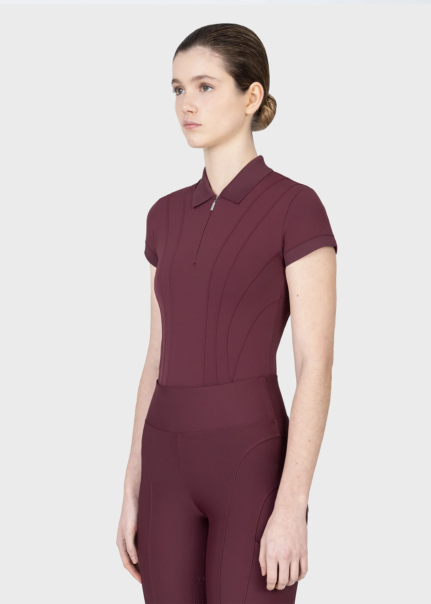 Arc Short Sleeve Polo Shirt (Rosewood) - Image 2