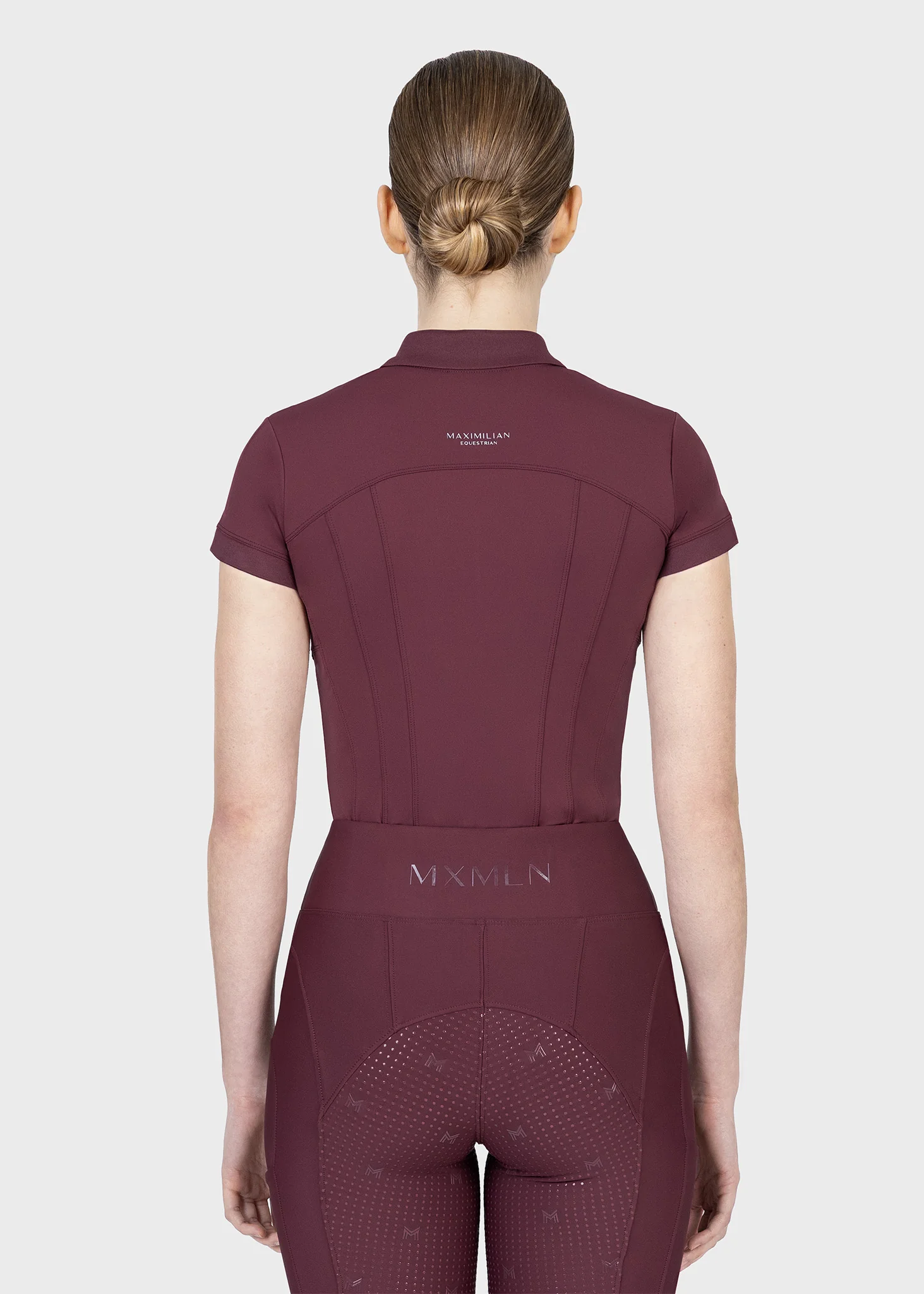 Arc Short Sleeve Polo Shirt (Rosewood) - Image 4