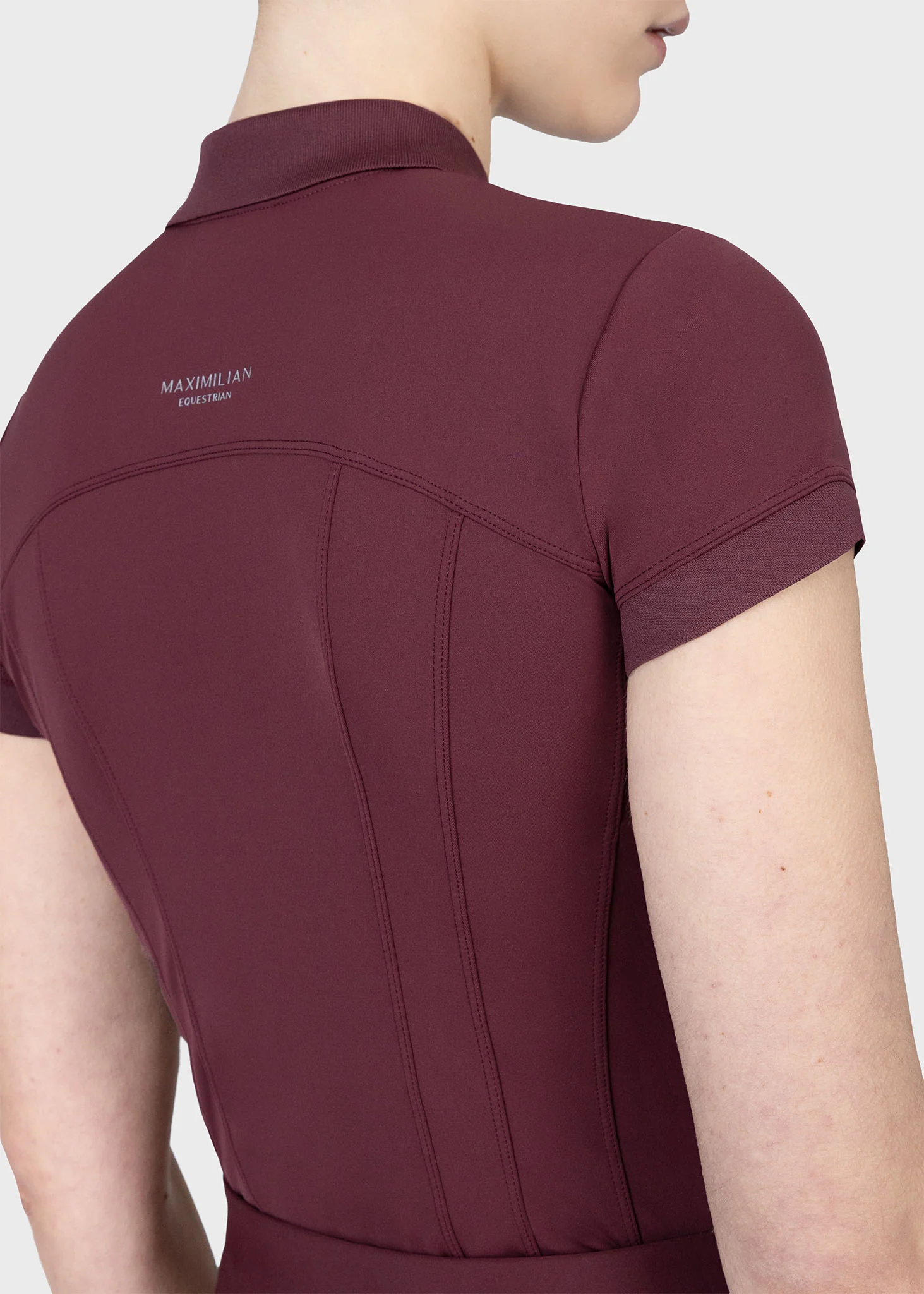 Arc Short Sleeve Polo Shirt (Rosewood) - Image 7