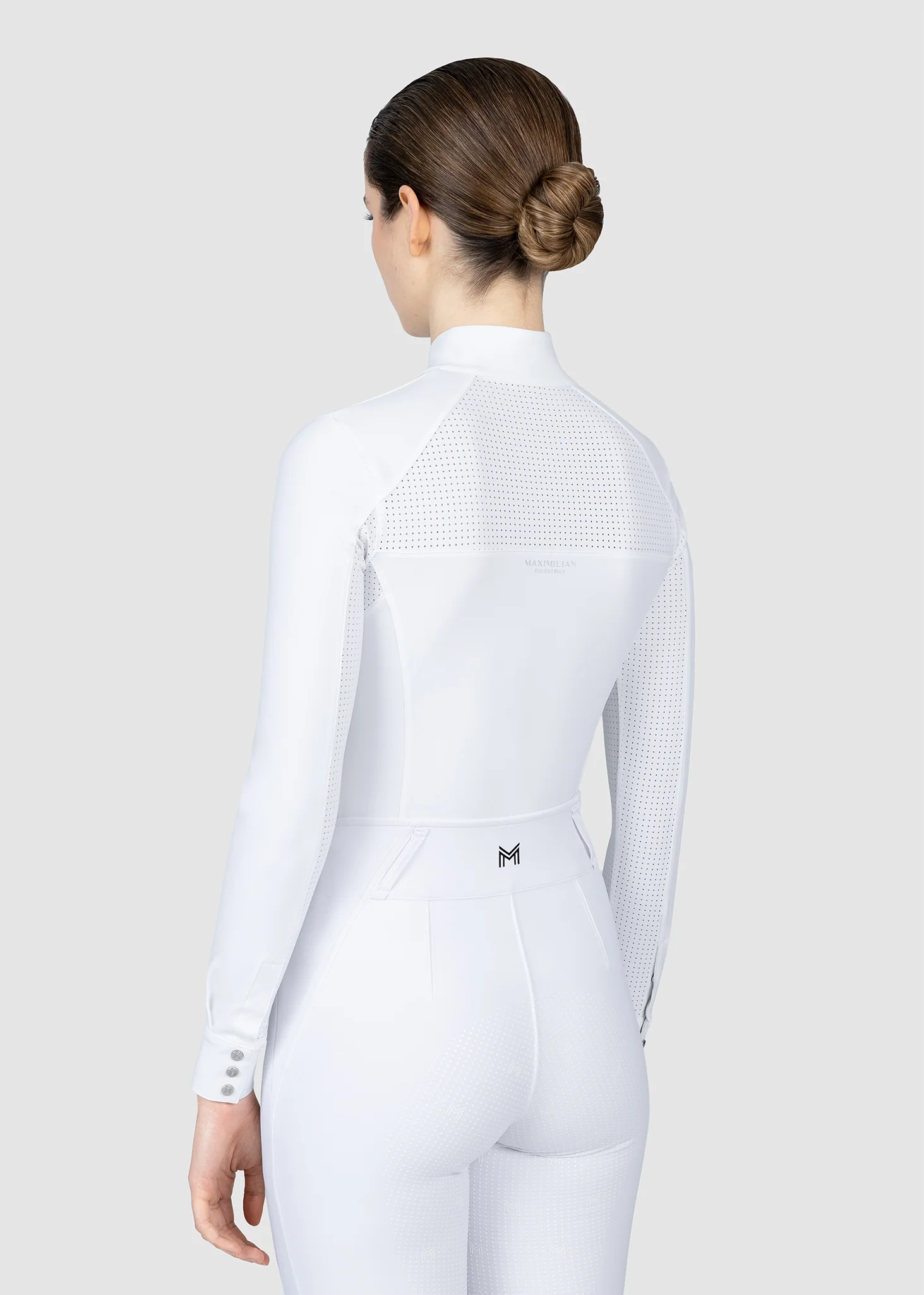 Aveen Long Sleeve Show Shirt (White) - Image 3