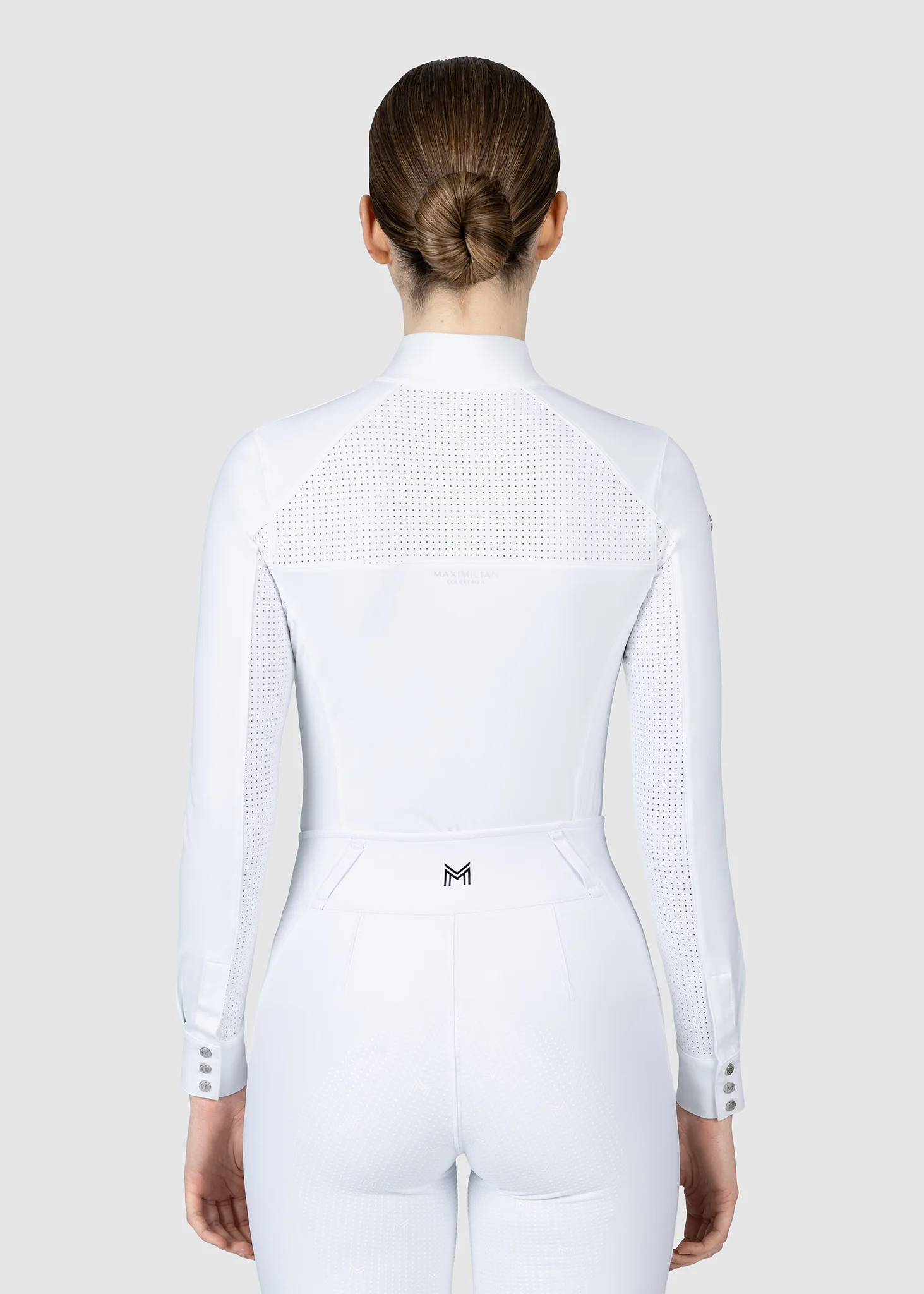 Aveen Long Sleeve Show Shirt (White) - Image 4