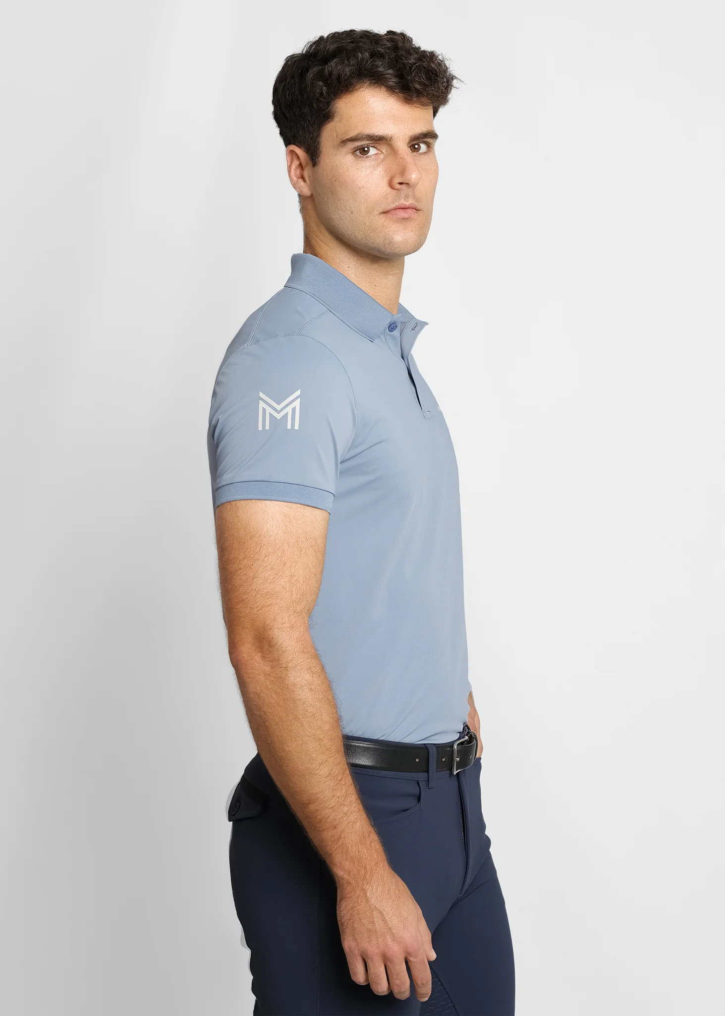 Blaze Polo Shirt (Steel Blue) - Image 4