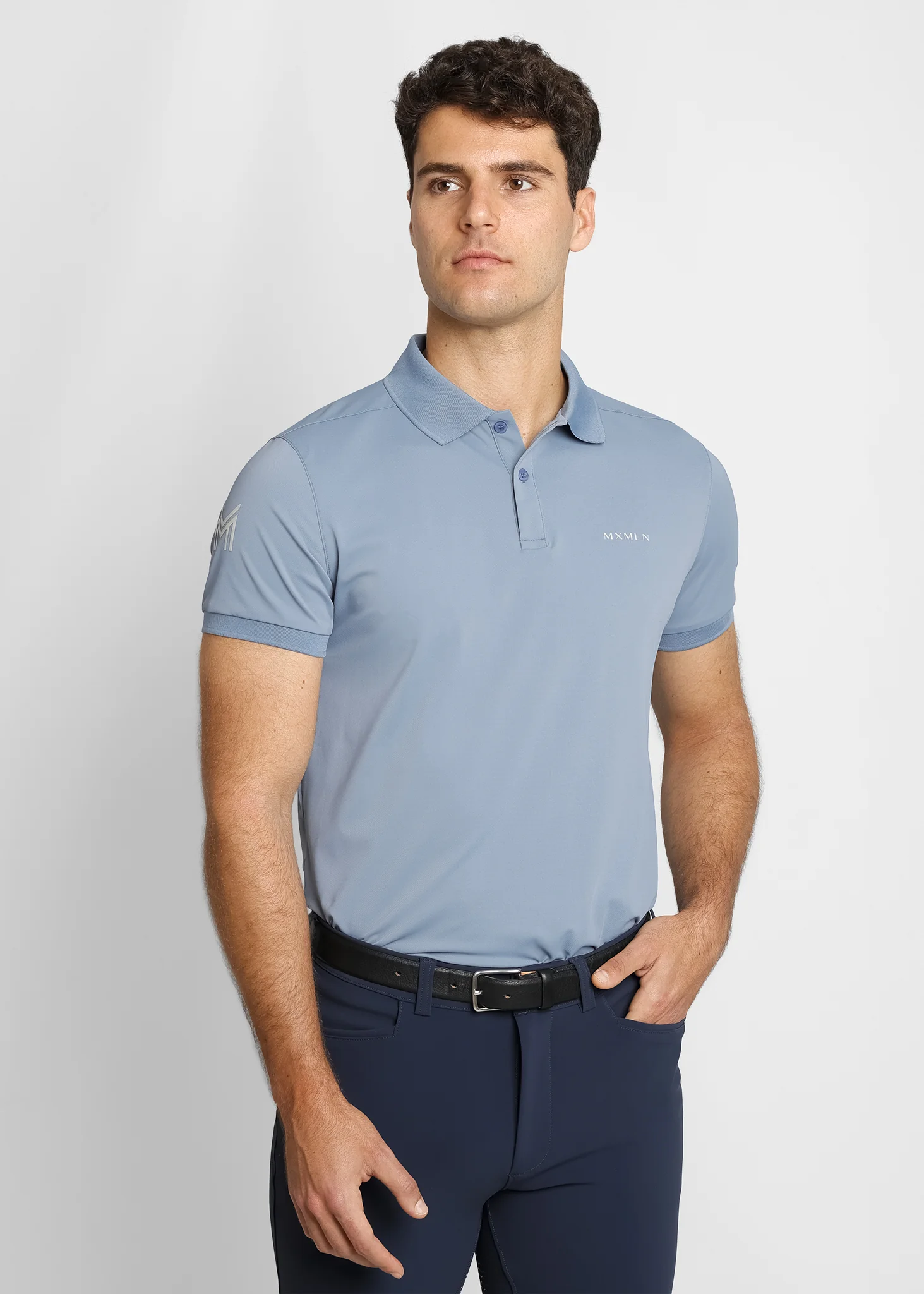 Blaze Polo Shirt (Steel Blue) - Image 5
