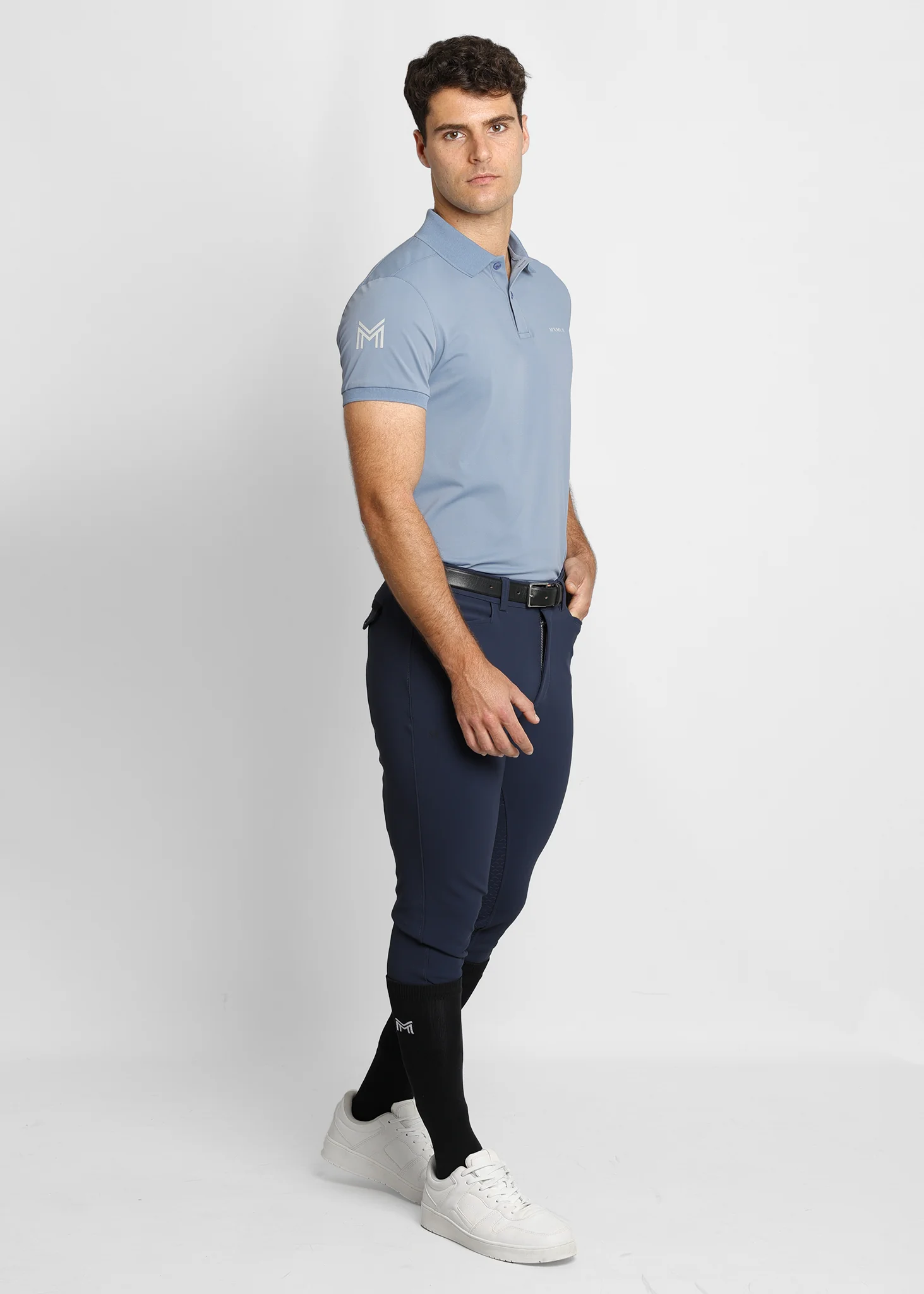 Blaze Polo Shirt (Steel Blue) - Image 8