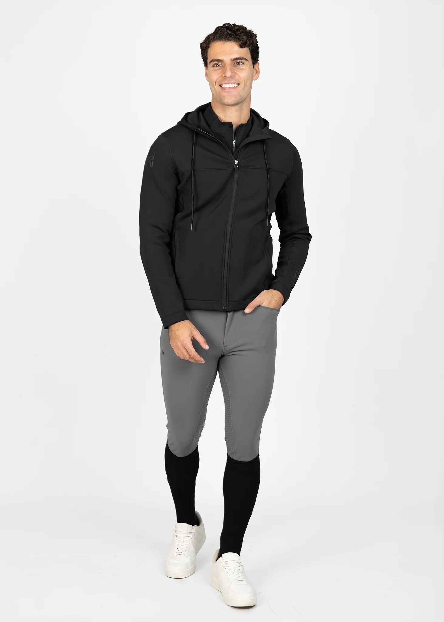 Club Zip Hoodie (Black) - Image 10