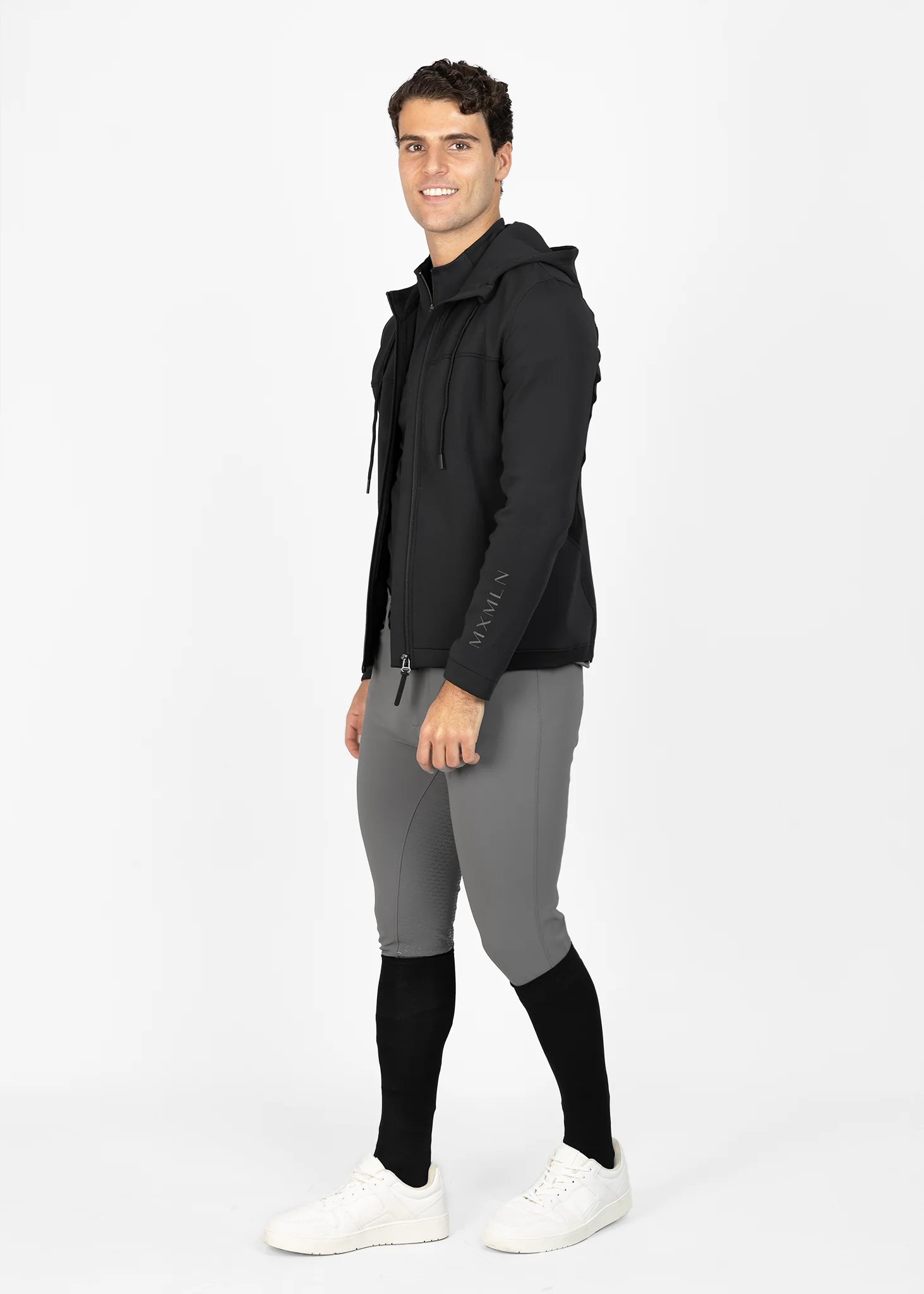 Club Zip Hoodie (Black) - Image 11