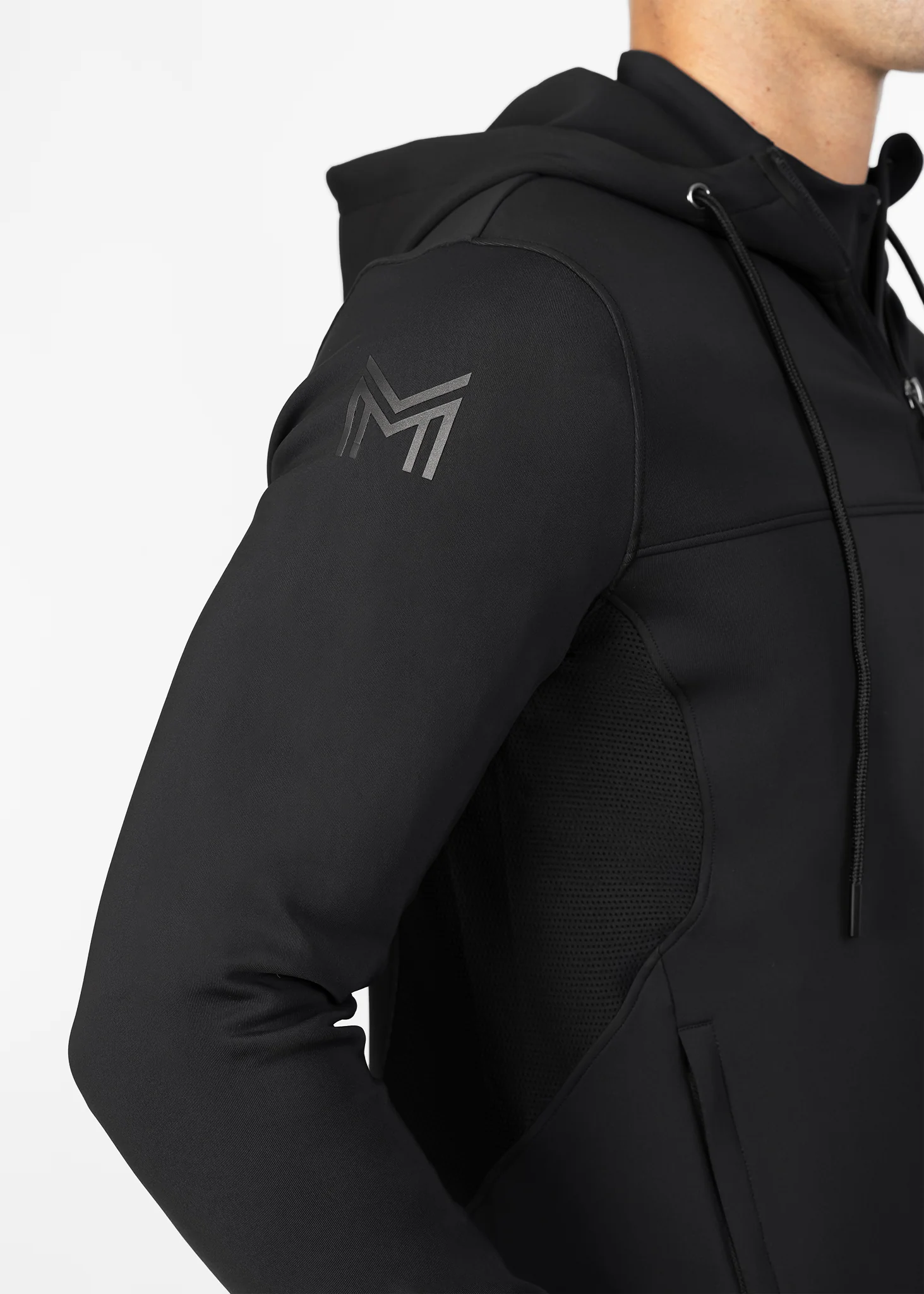 Club Zip Hoodie (Black) - Image 9