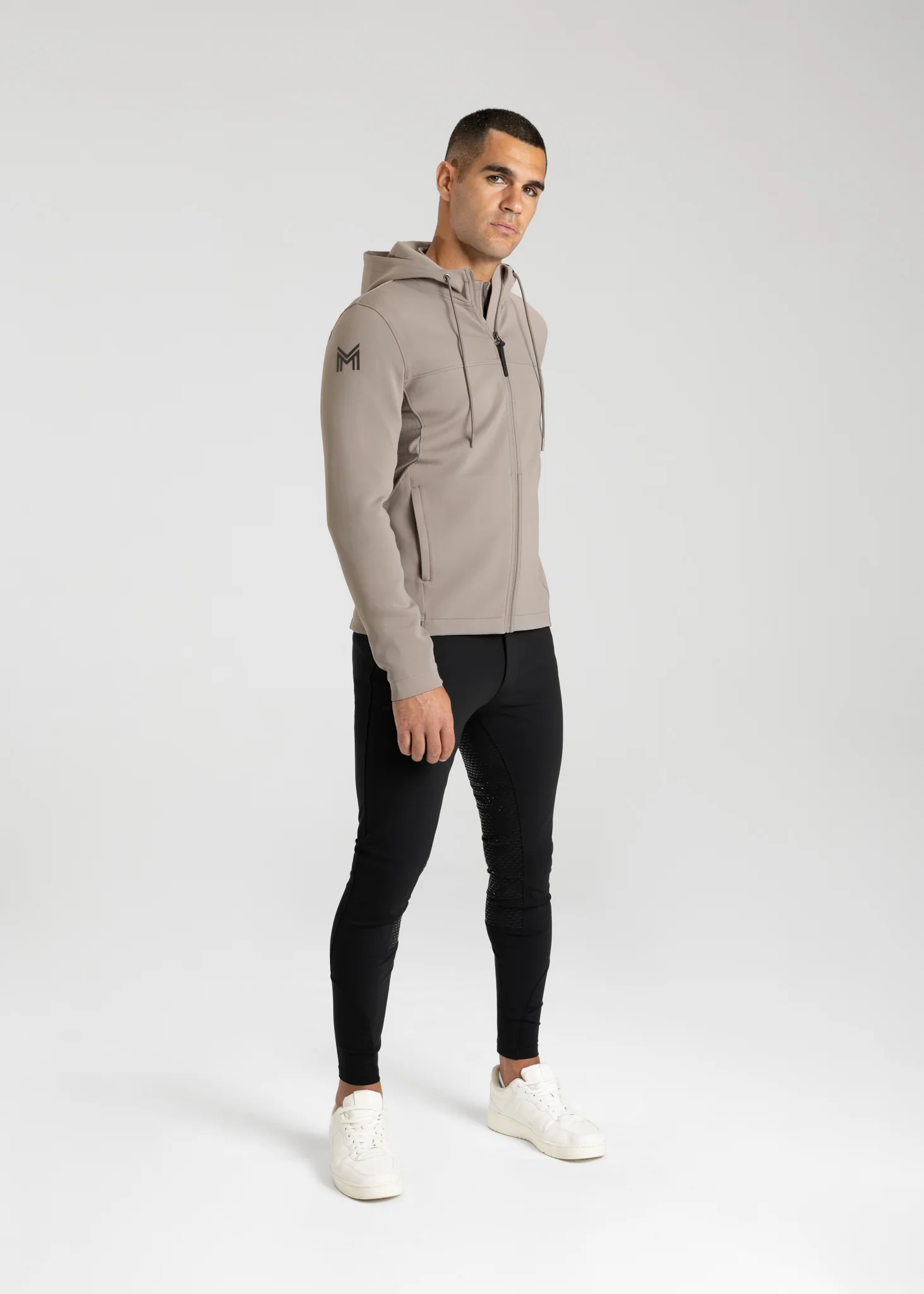 Club Zip Hoodie (Taupe) - Image 10