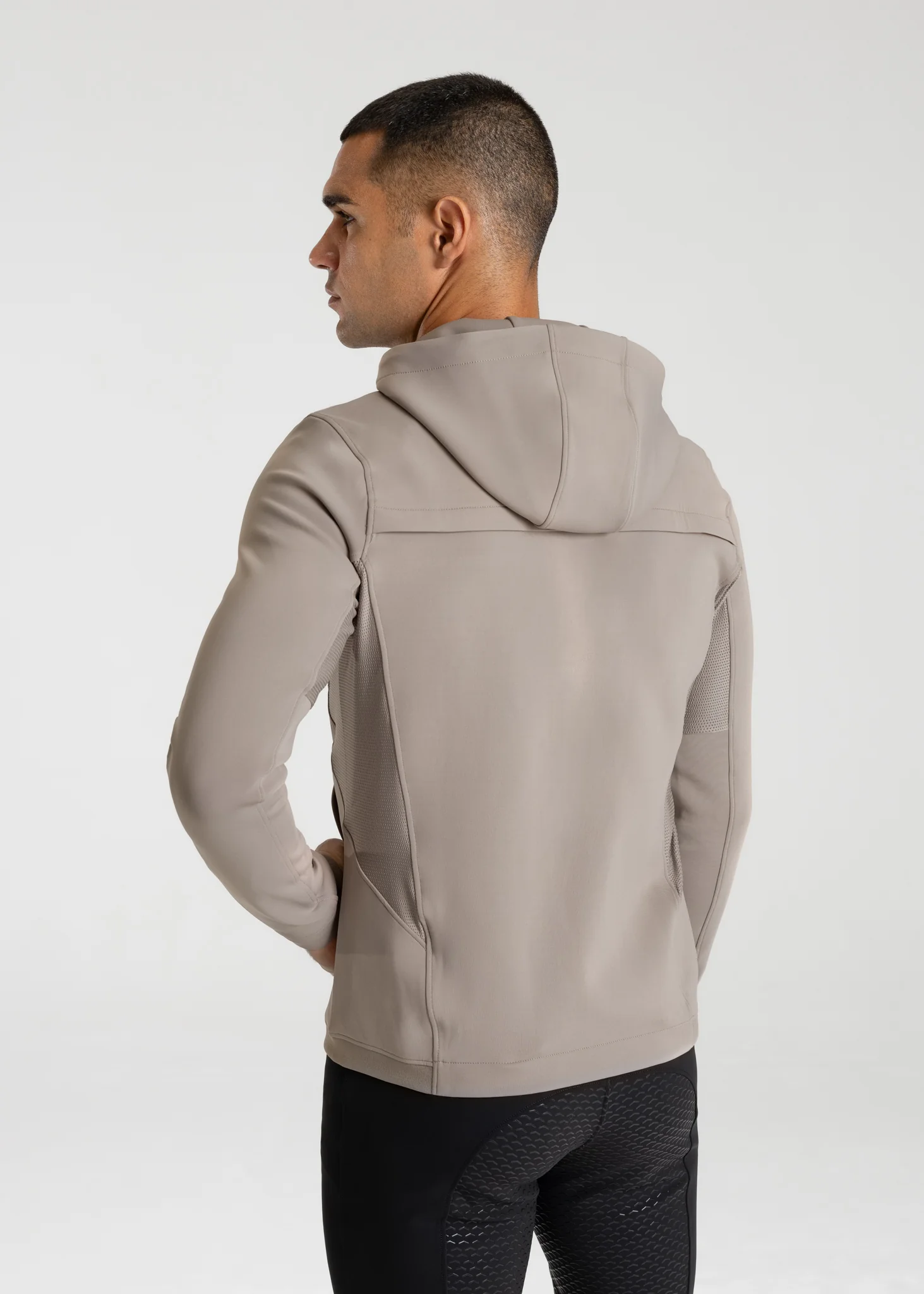 Club Zip Hoodie (Taupe) - Image 4