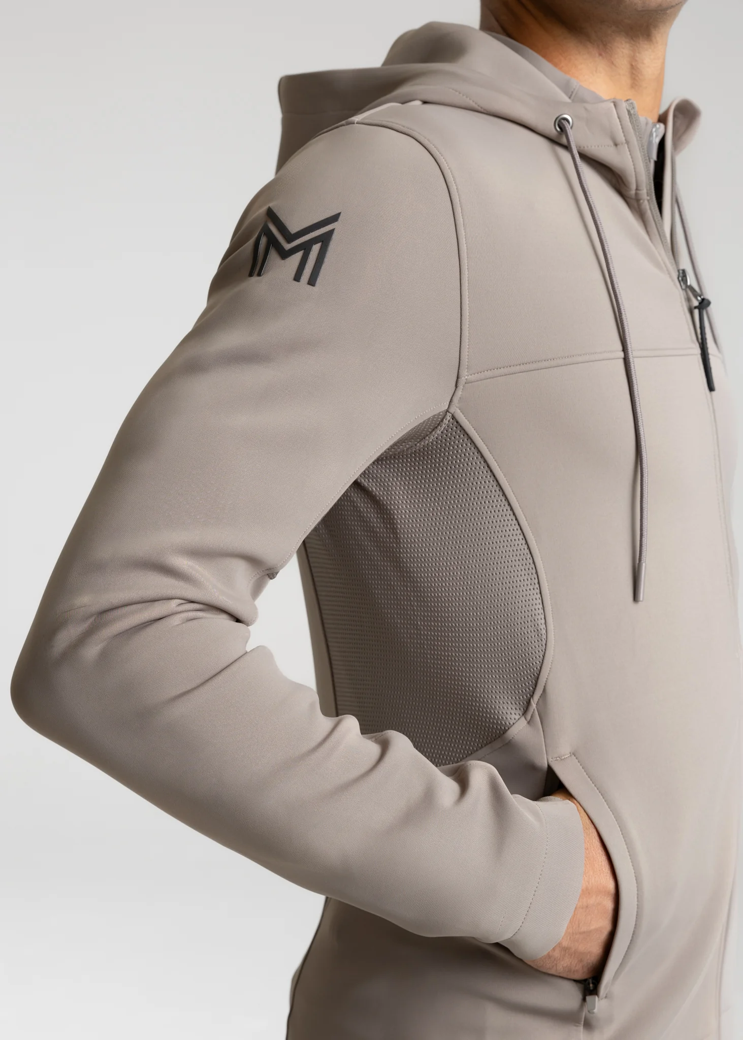 Club Zip Hoodie (Taupe) - Image 5
