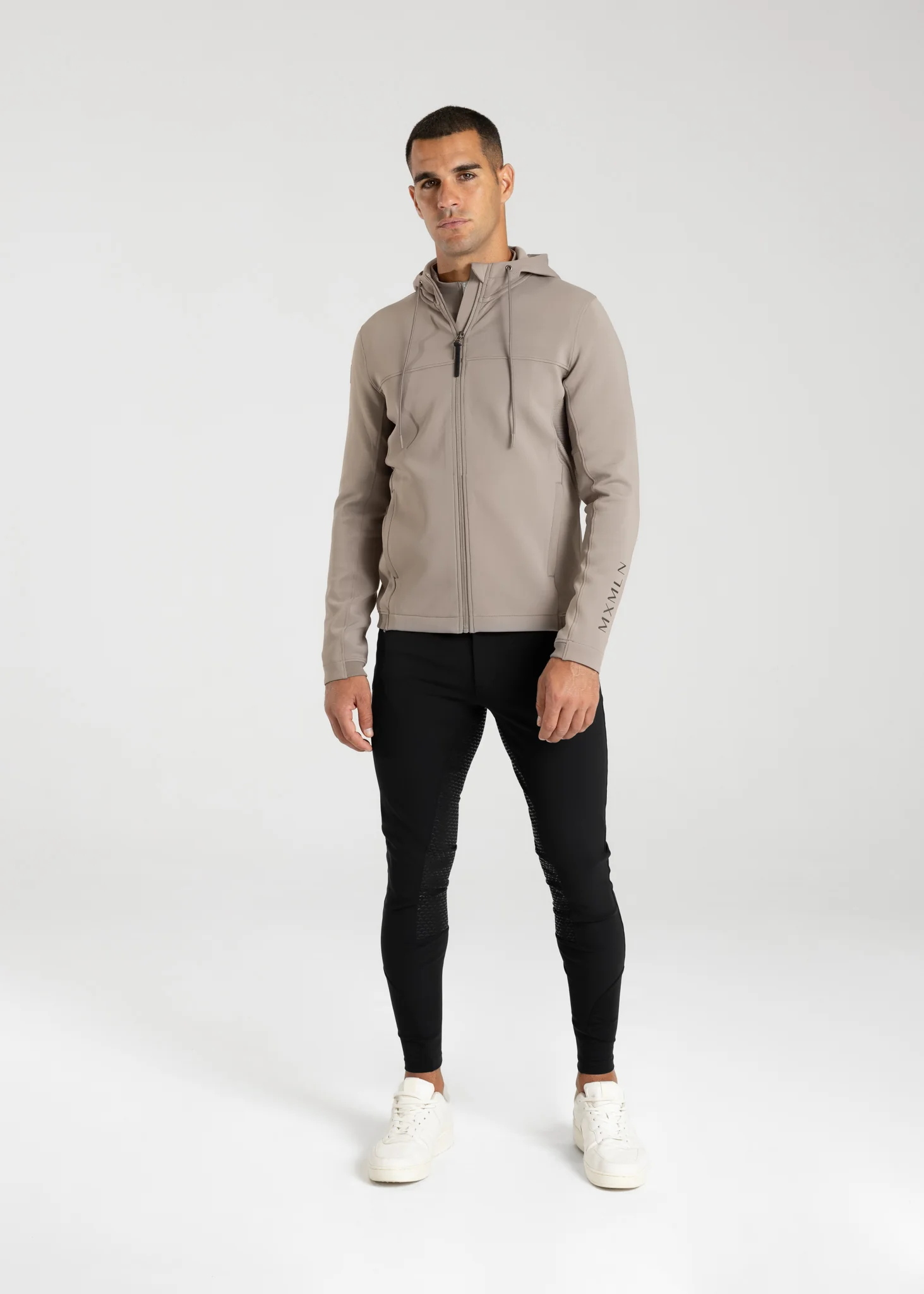 Club Zip Hoodie (Taupe) - Image 9