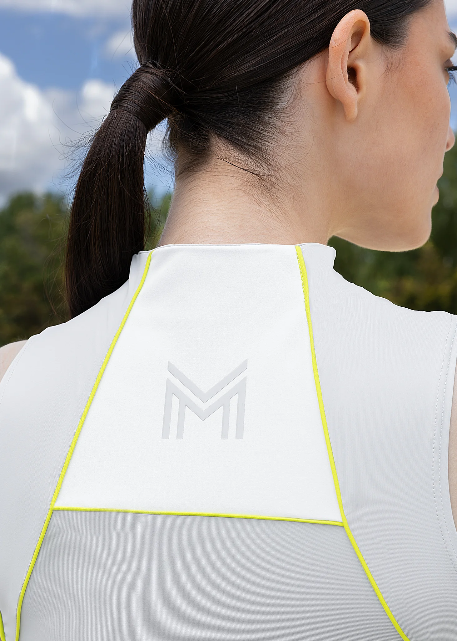 Contrast Sleeveless Base Layer (Glacier/Lime) - Image 7