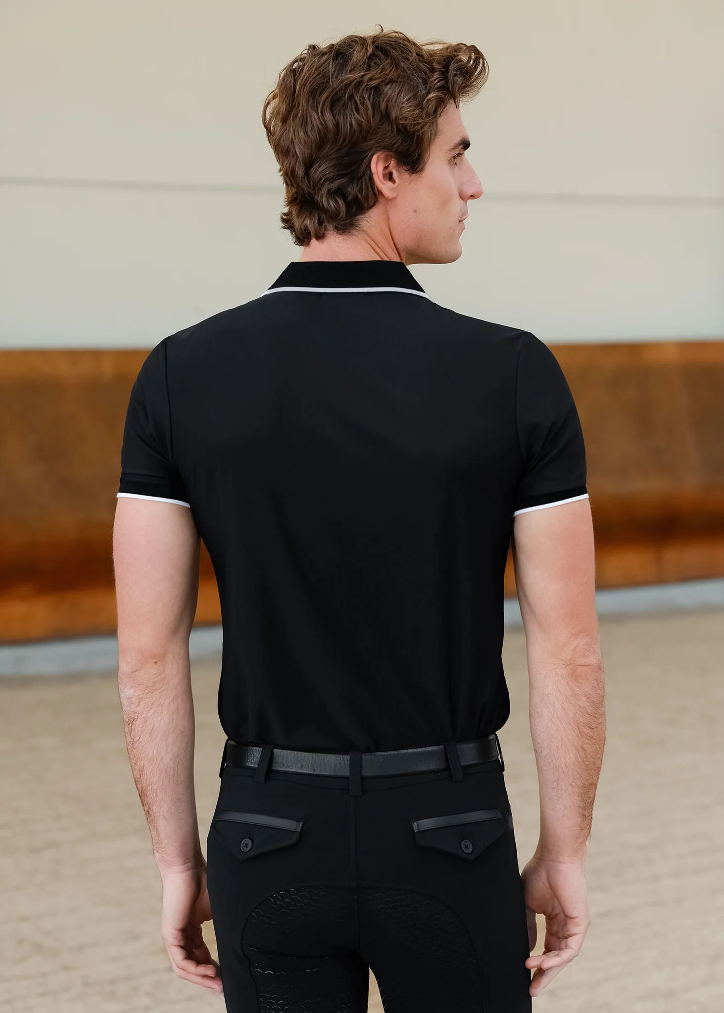 Core Polo Shirt (Black) - Image 3