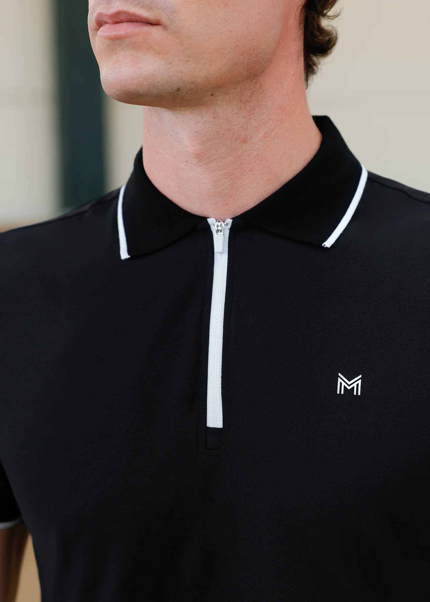 Core Polo Shirt (Black) - Image 5