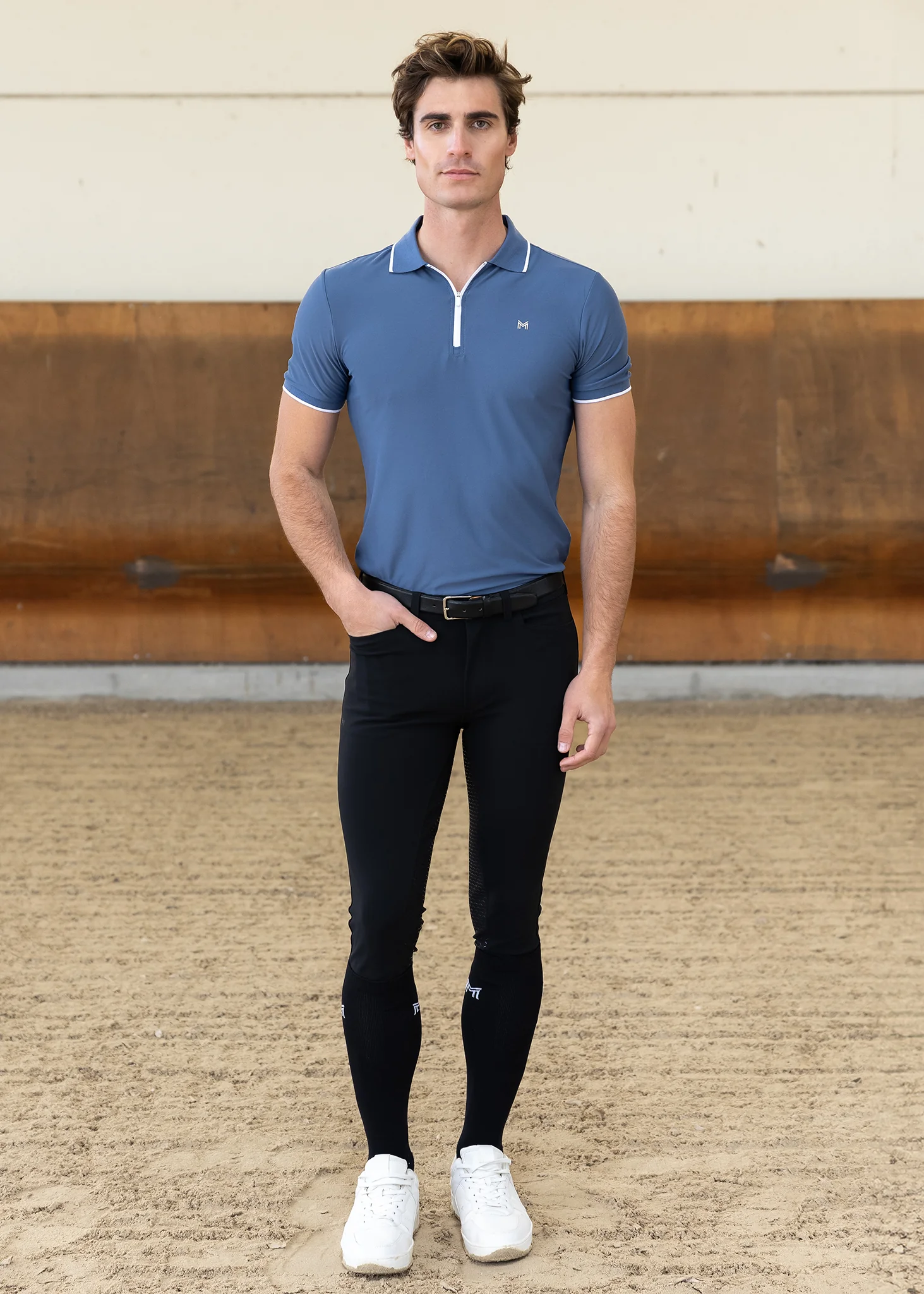 Core Polo Shirt (Dusty Blue) - Image 6