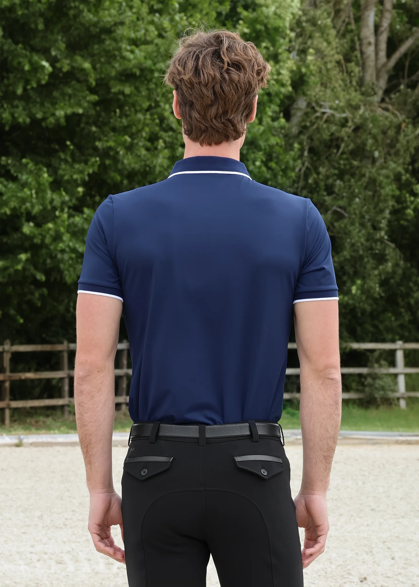 Core Polo Shirt (Navy) - Image 3