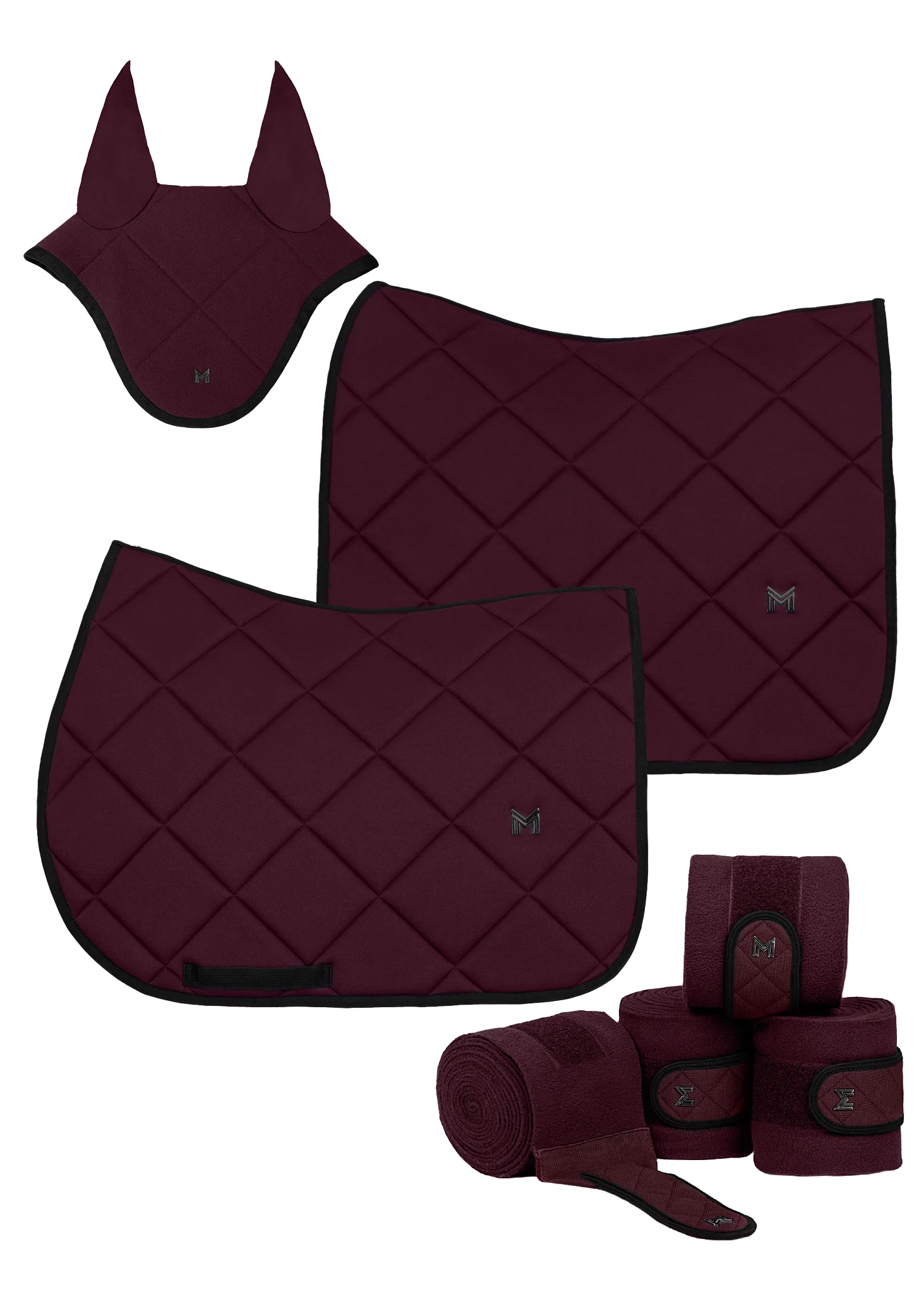Crew Dressage Saddle Pad (Burgundy) - Image 5