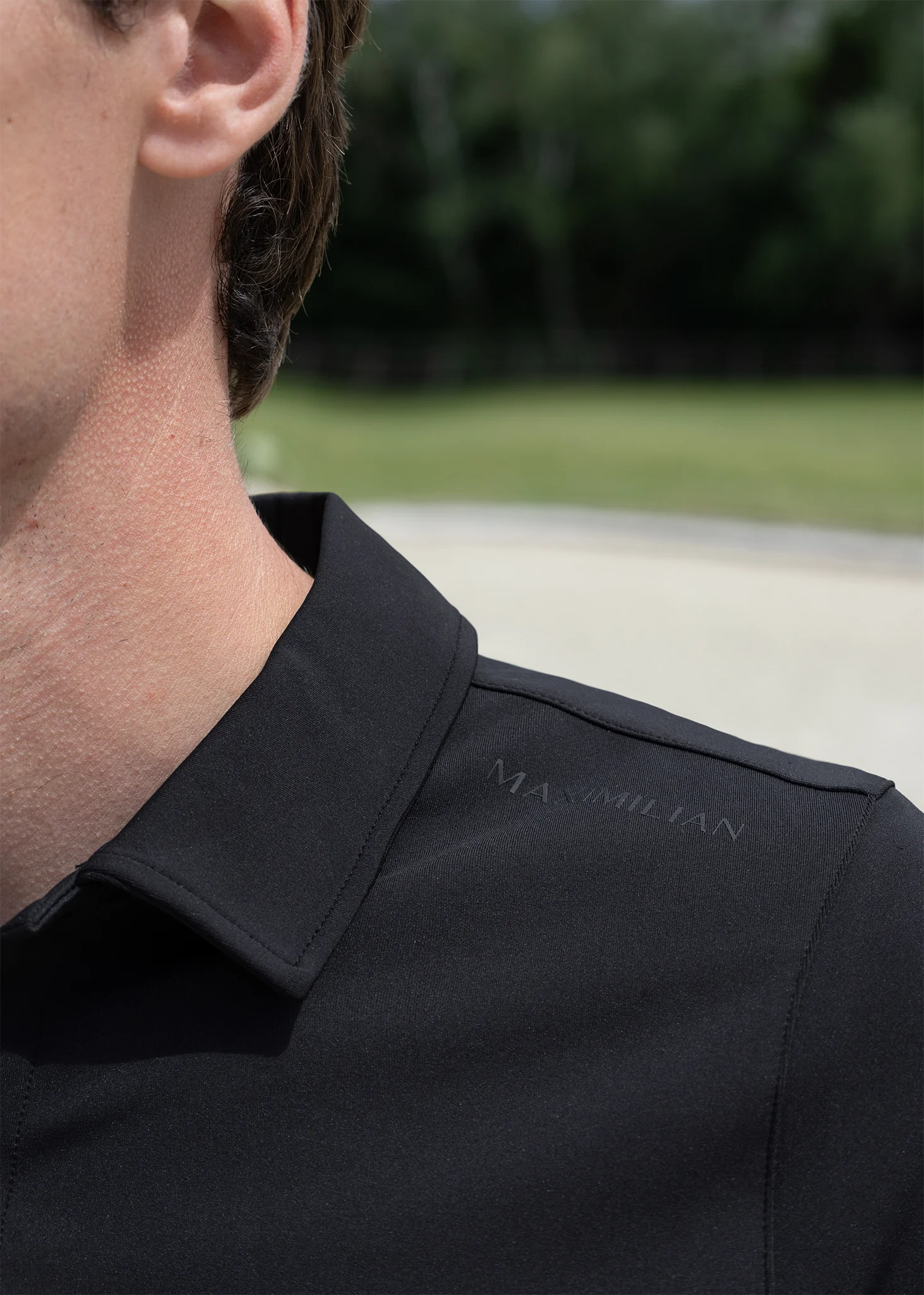 Cross Polo Shirt (Black) - Image 7
