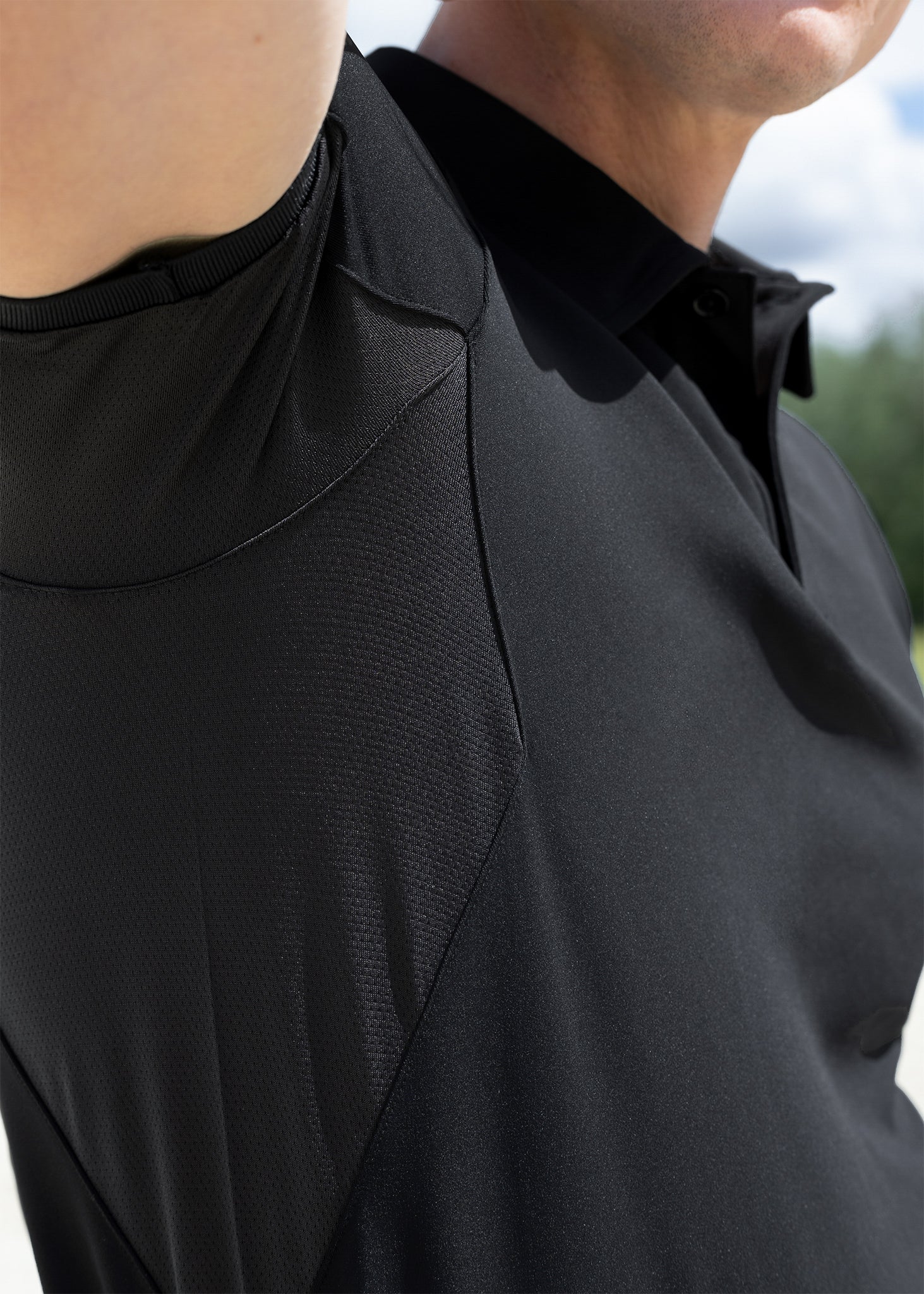 Cross Polo Shirt (Black) - Image 8