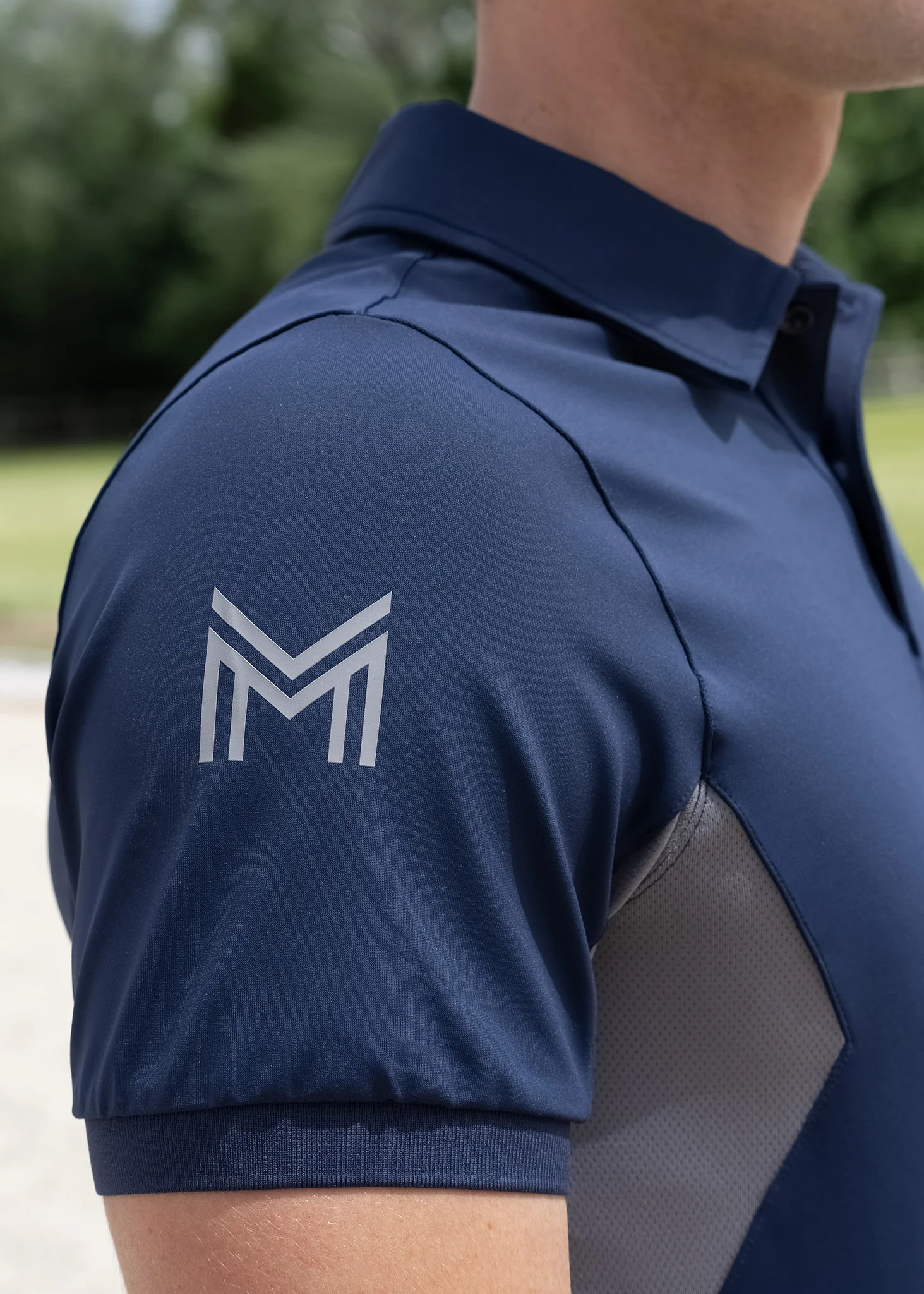 Cross Polo Shirt (Navy) - Image 5