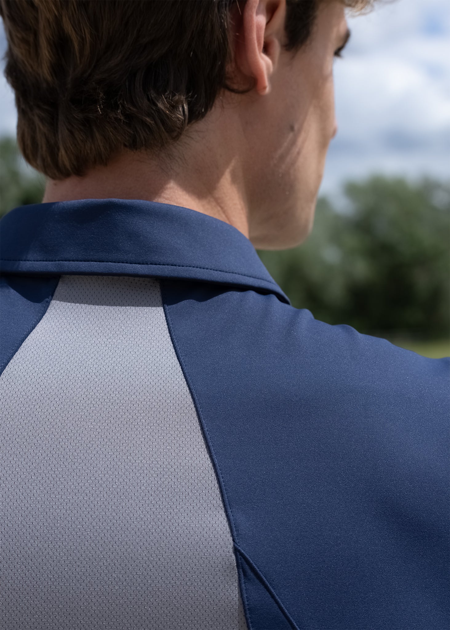 Cross Polo Shirt (Navy) - Image 7