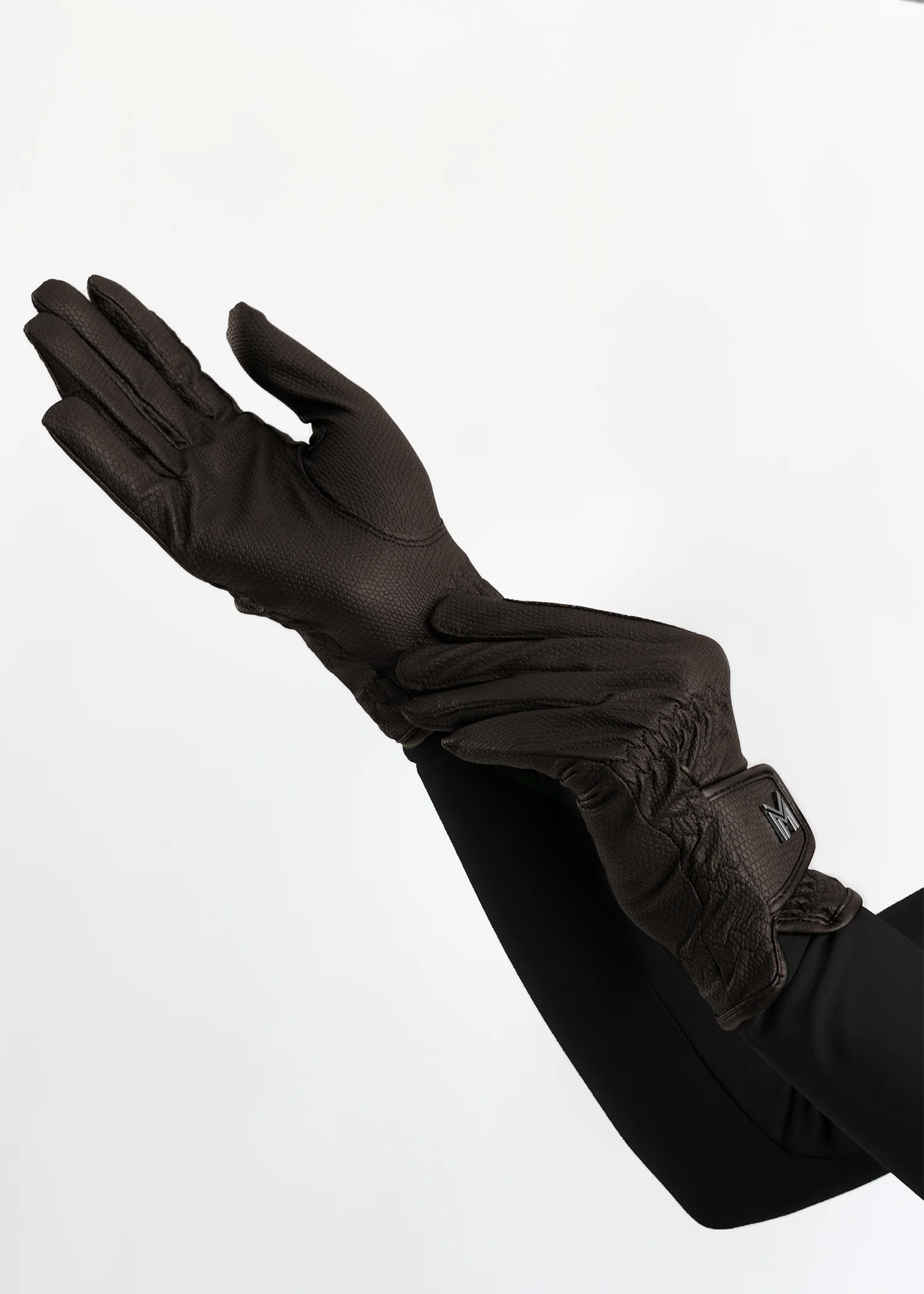 Emblem Riding Gloves (Chocolate) - Image 4