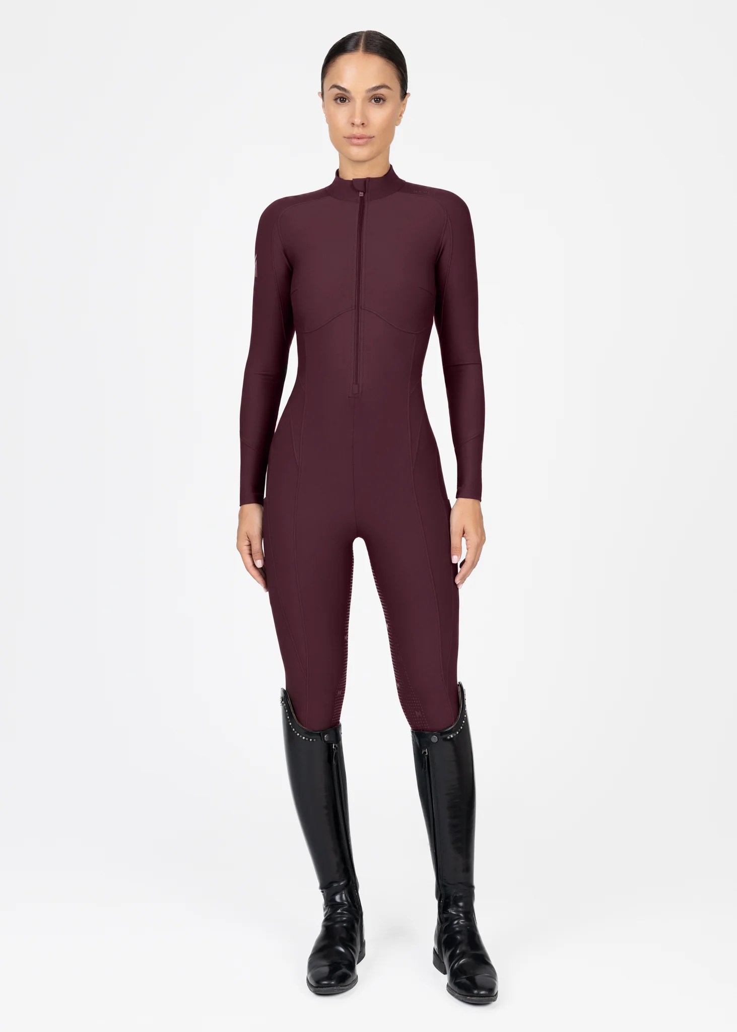 Femme Riding Jumpsuit (Burgundy) - Image 10