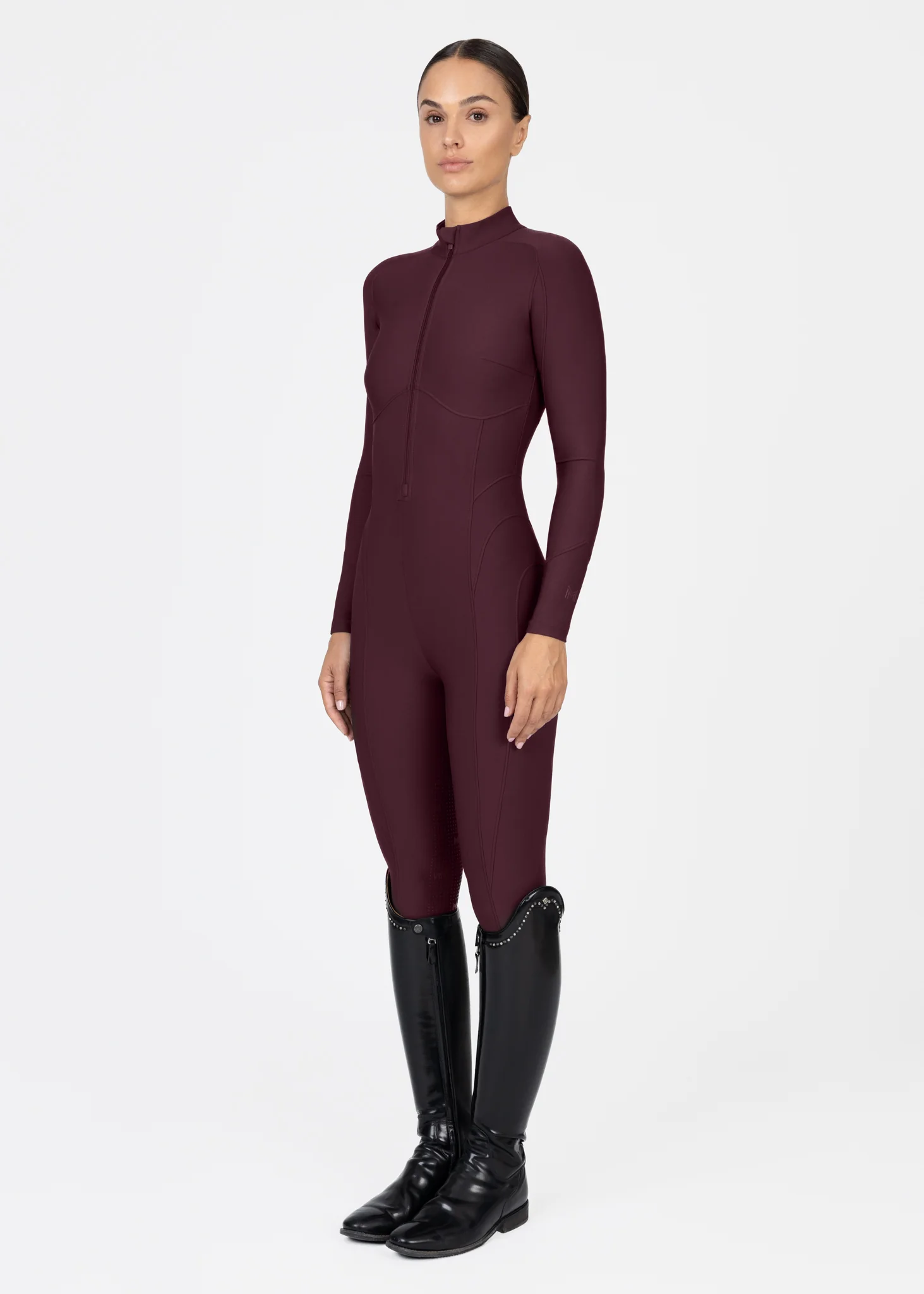 Femme Riding Jumpsuit (Burgundy) - Image 11