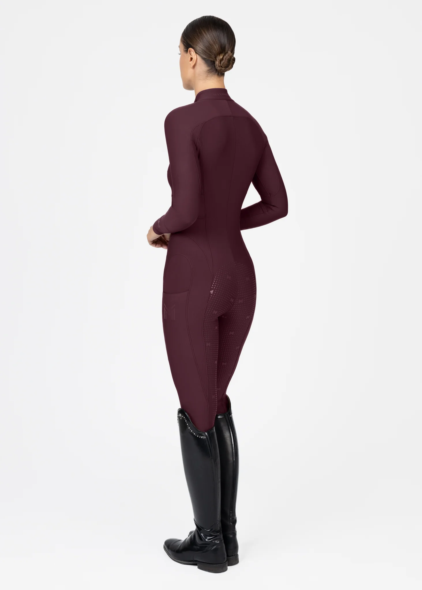 Femme Riding Jumpsuit (Burgundy) - Image 12