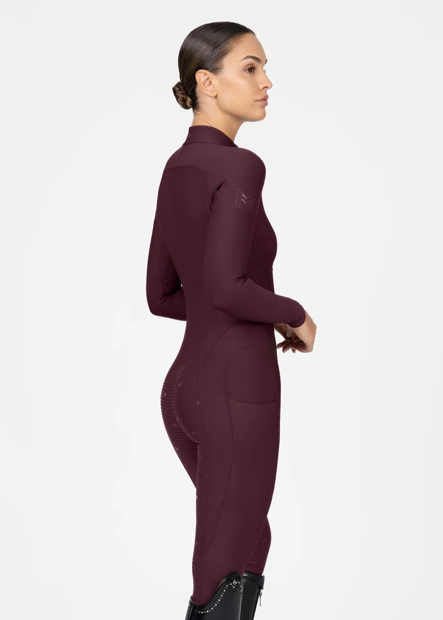 Femme Riding Jumpsuit (Burgundy) - Image 5