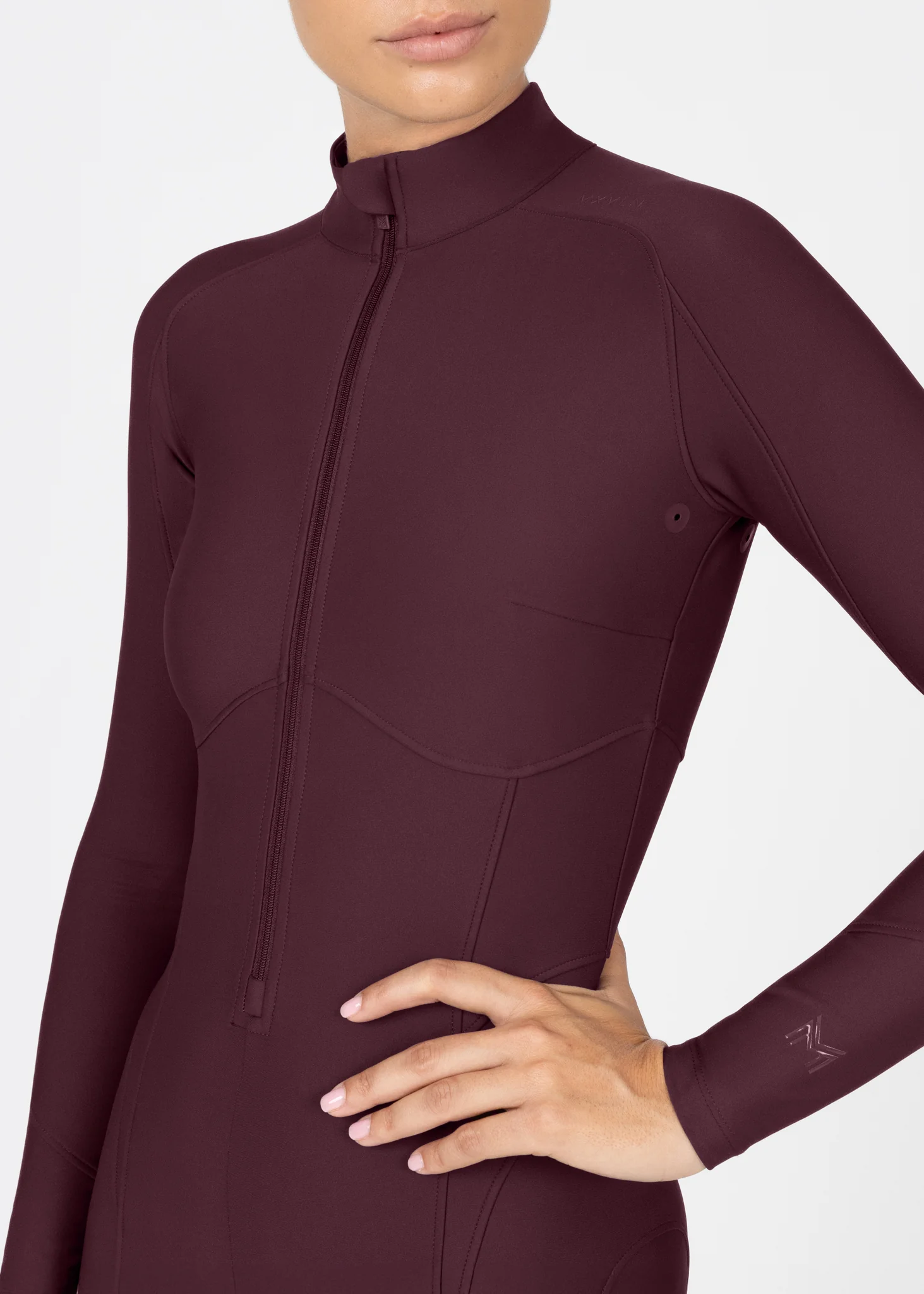 Femme Riding Jumpsuit (Burgundy) - Image 8